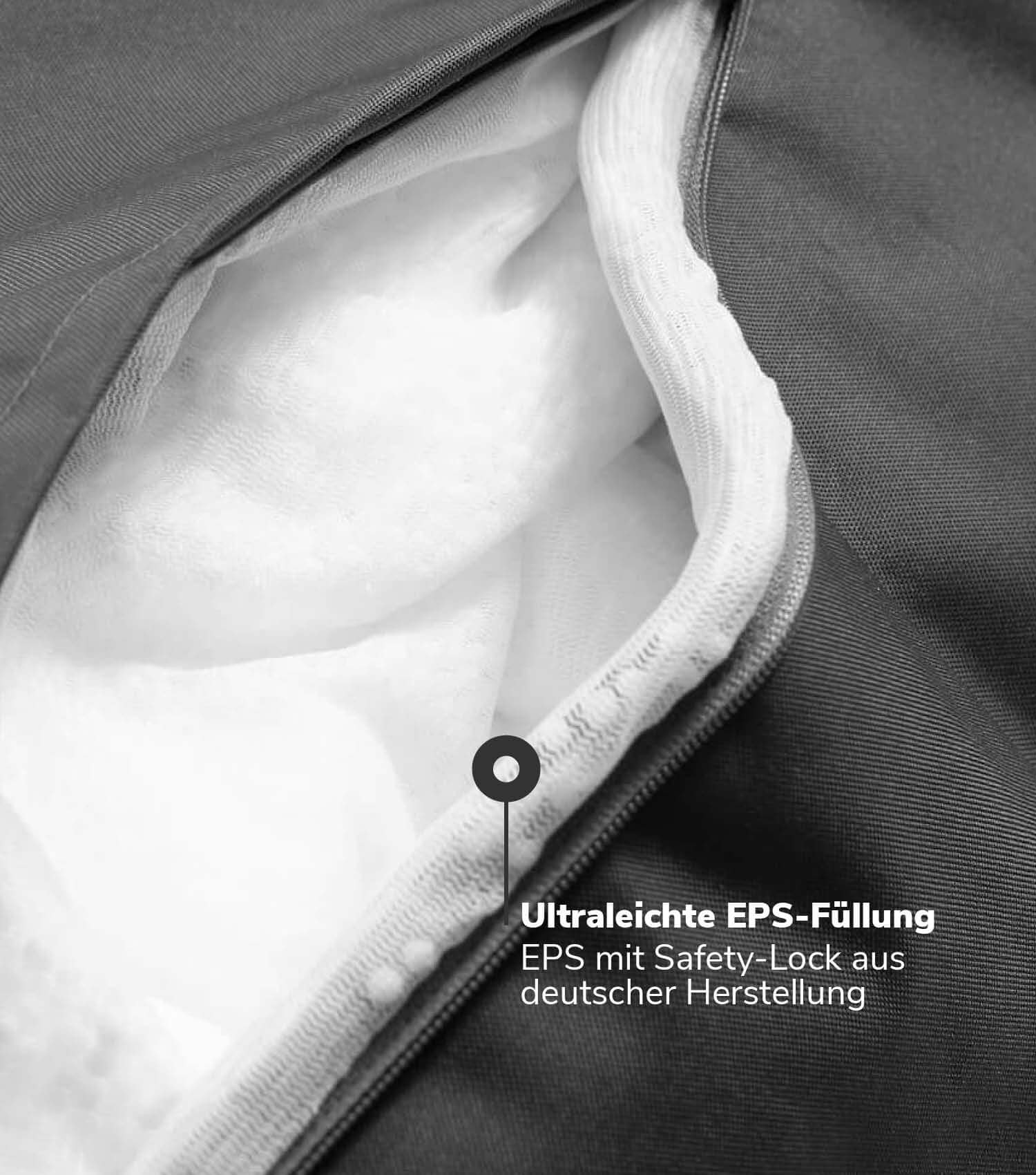 Outdoor Pouf Hocker Sitzkissen Bodenkissen 'Der Ruhepouf' Fußhocker eckig