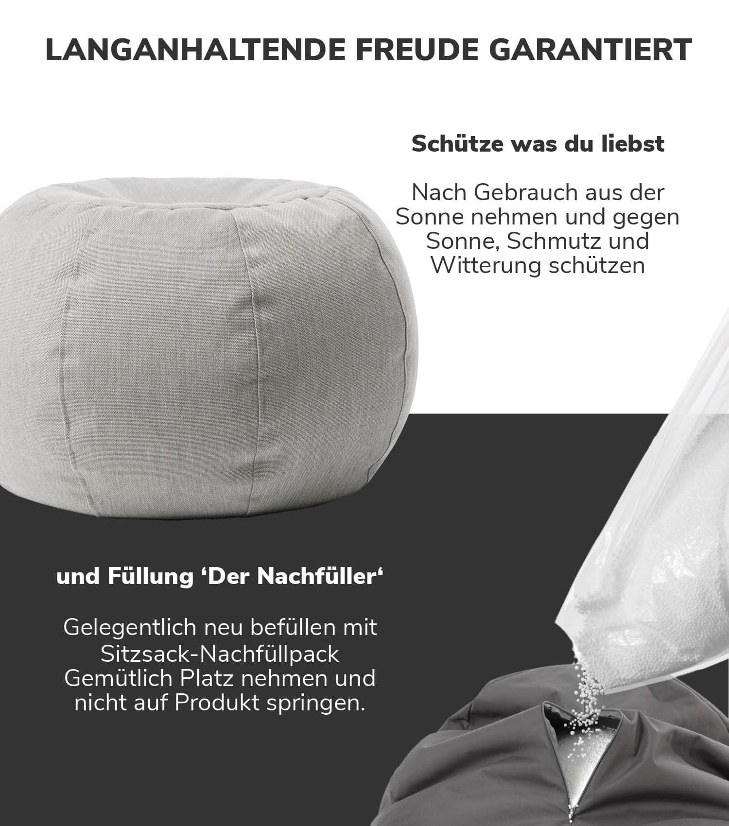 Outdoor Pouf Sitzpouf Outdoor Gartenhocker Gartenmöbel Hocker