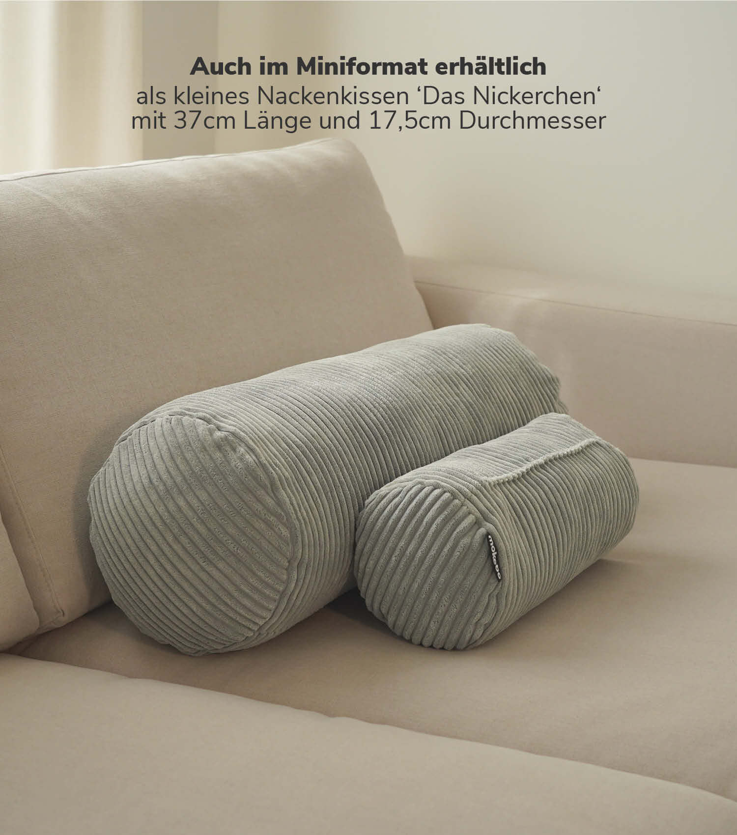 Nackenkissen Nackenrolle Kissenrolle Lesekissen Knierolle Rückenkissen