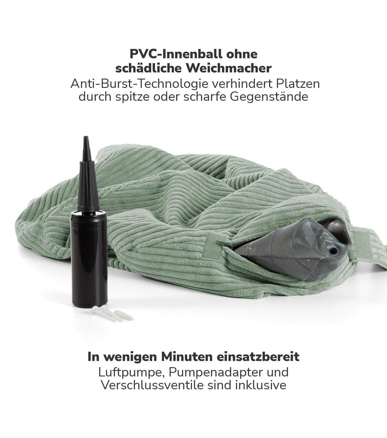 Stoff Sitzball Büro ergonomisch Gymnastikball Pezziball Bürostuhl