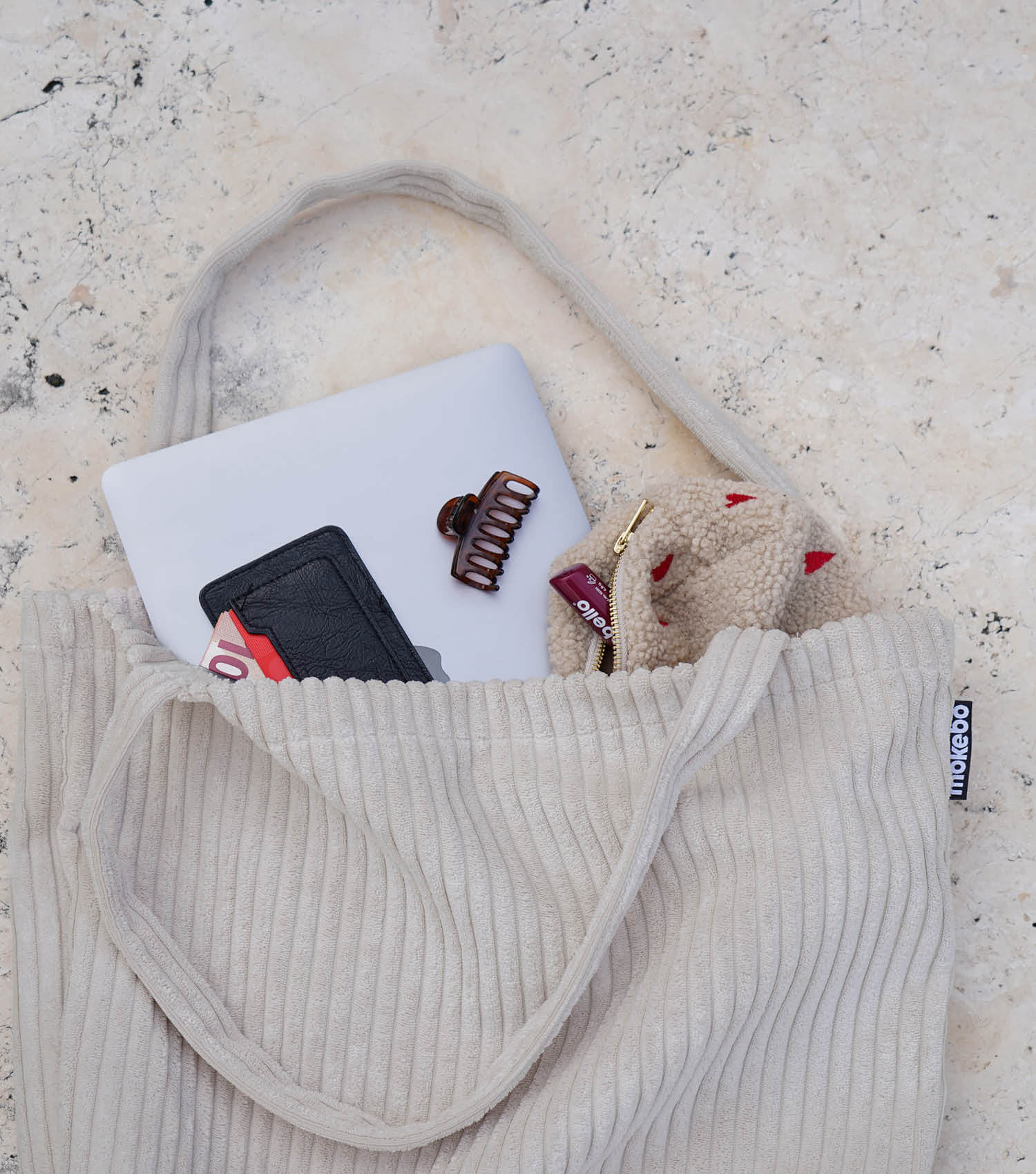 Tasche Cord Shopper Tote Bag Umhängetasche Einkaufstasche Beutel