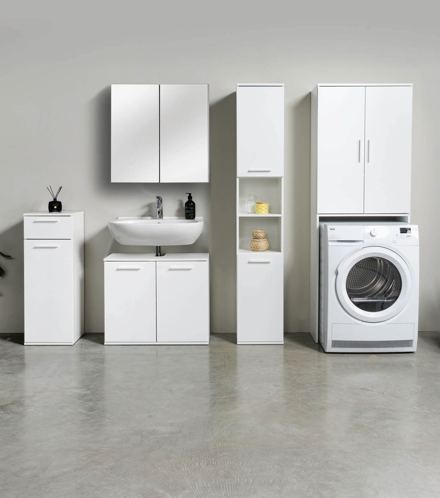 Waschmaschinenschrank Überbauschrank Toilettenregal Badregal Überbau