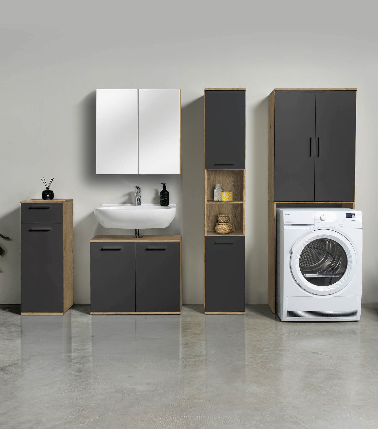 Waschmaschinenschrank Überbauschrank Toilettenregal Badregal Überbau