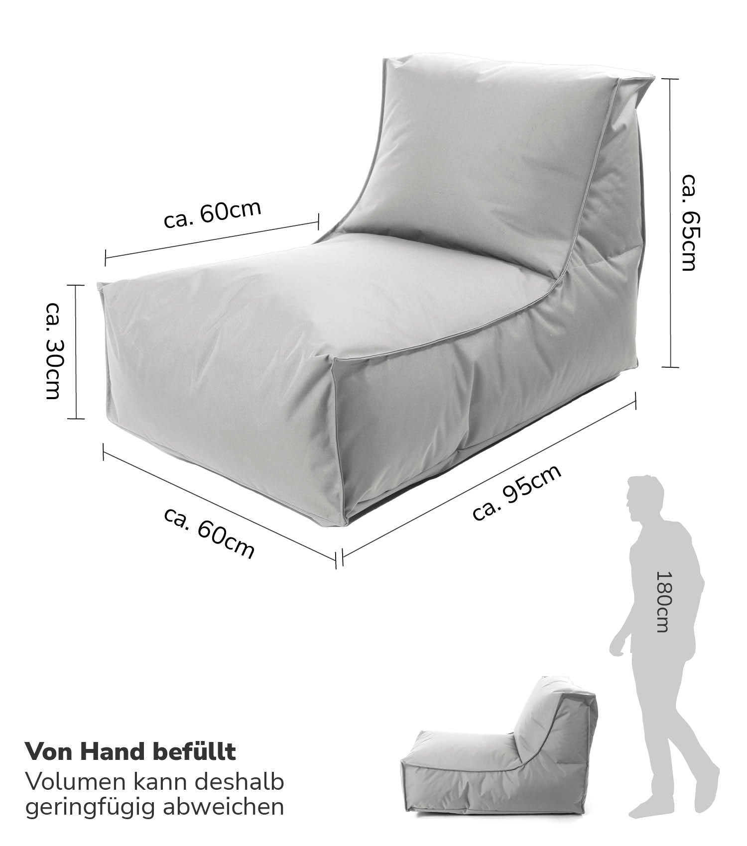 Sitzsack Bodenkissen Relaxliege Bean Bag Liege Sitzbag Sitzkissen