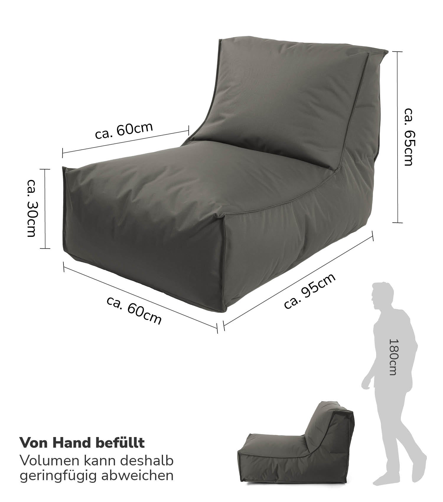 Sitzsack Bodenkissen Relaxliege Bean Bag Liege Sitzbag Sitzkissen