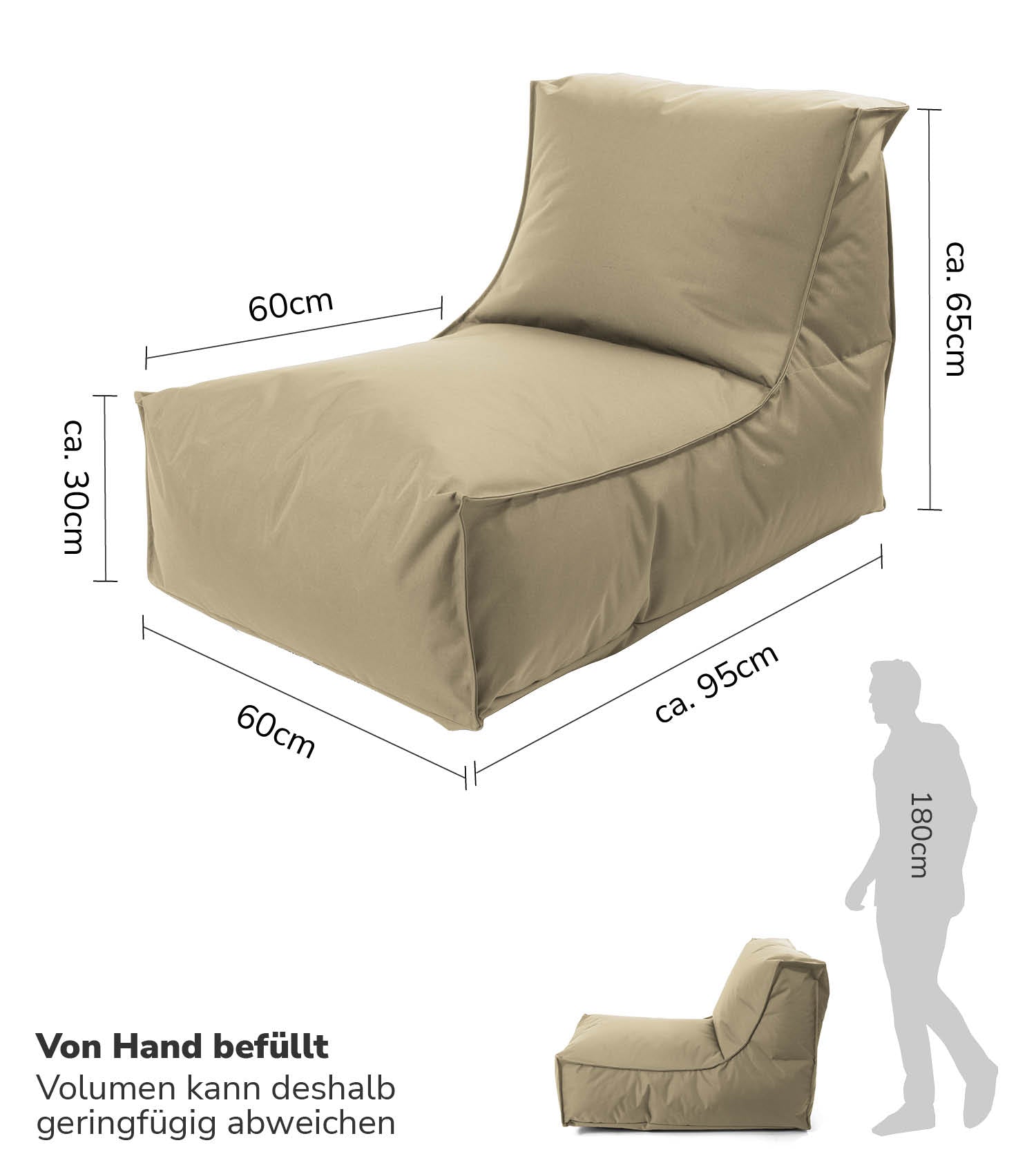 Sitzsack Bodenkissen Relaxliege Bean Bag Liege Sitzbag Sitzkissen