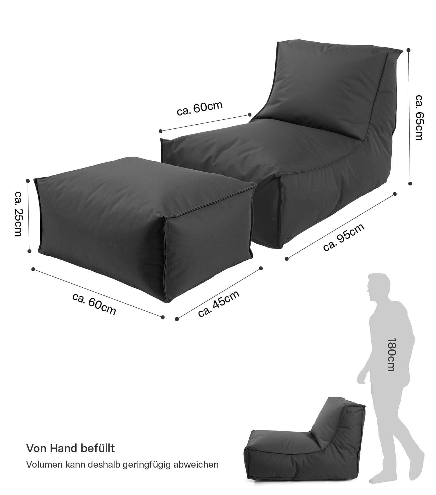 Sitzsack Bodenkissen Relaxliege Bean Bag Liege Sitzbag Sitzkissen