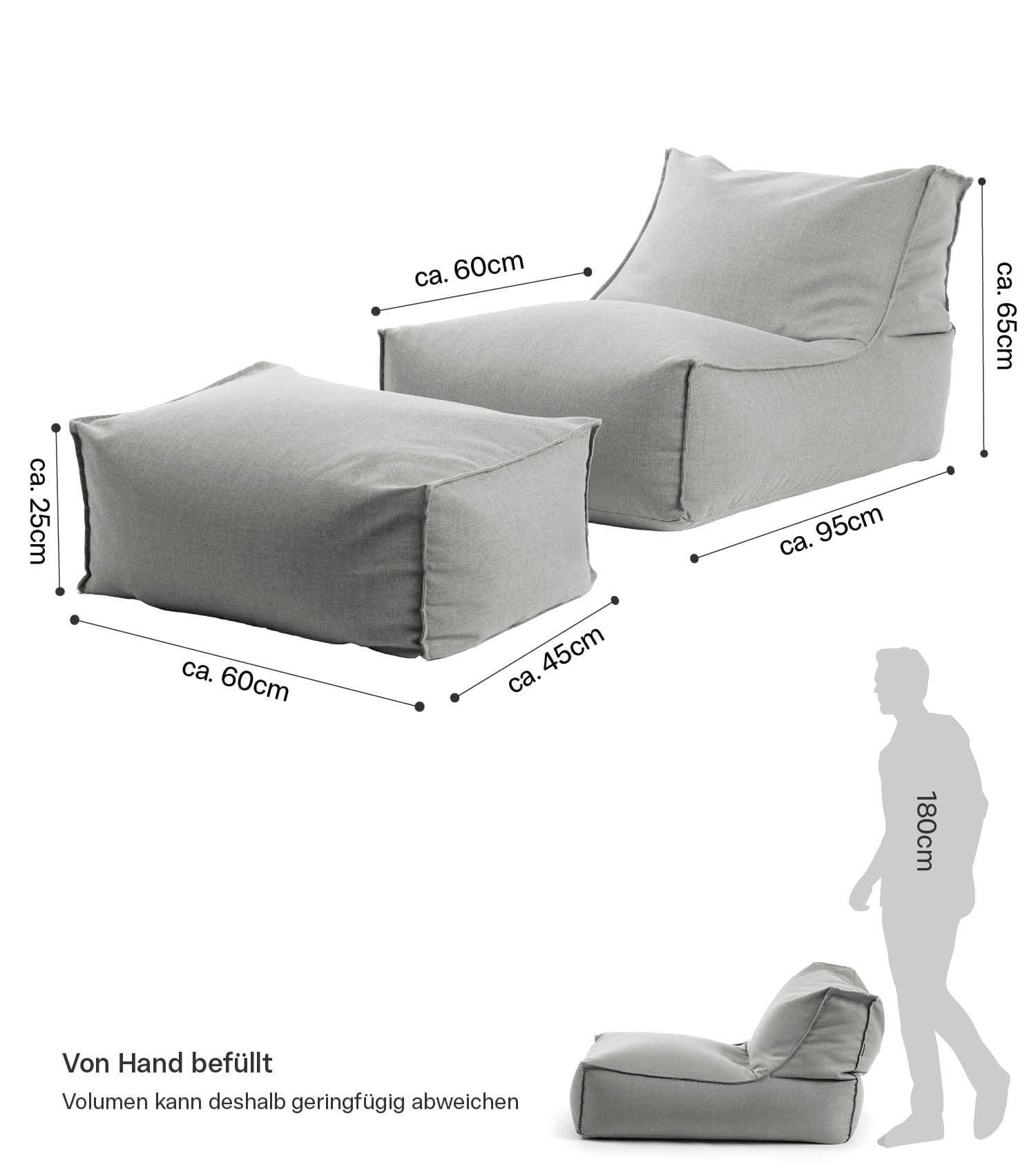 Sitzsack Bodenkissen Relaxliege Bean Bag Liege Sitzbag Sitzkissen