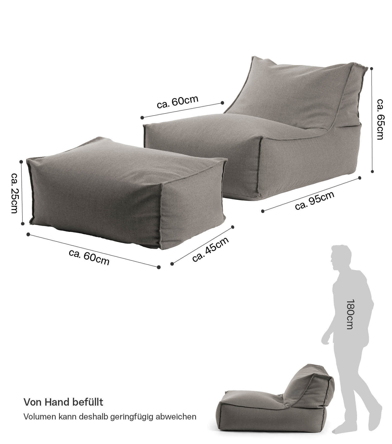 Sitzsack Bodenkissen Relaxliege Bean Bag Liege Sitzbag Sitzkissen