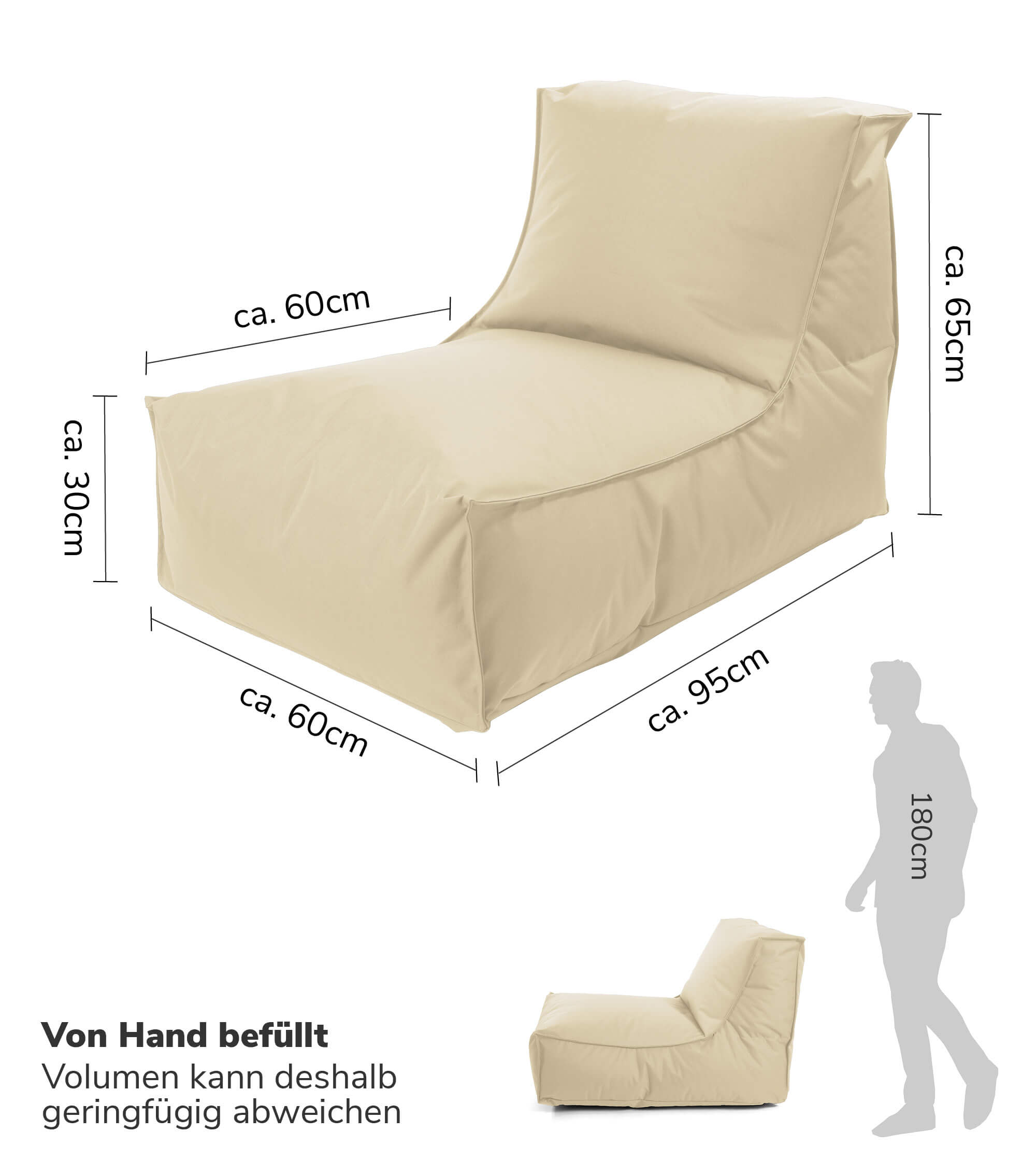 Sitzsack Bodenkissen Relaxliege Bean Bag Liege Sitzbag Sitzkissen