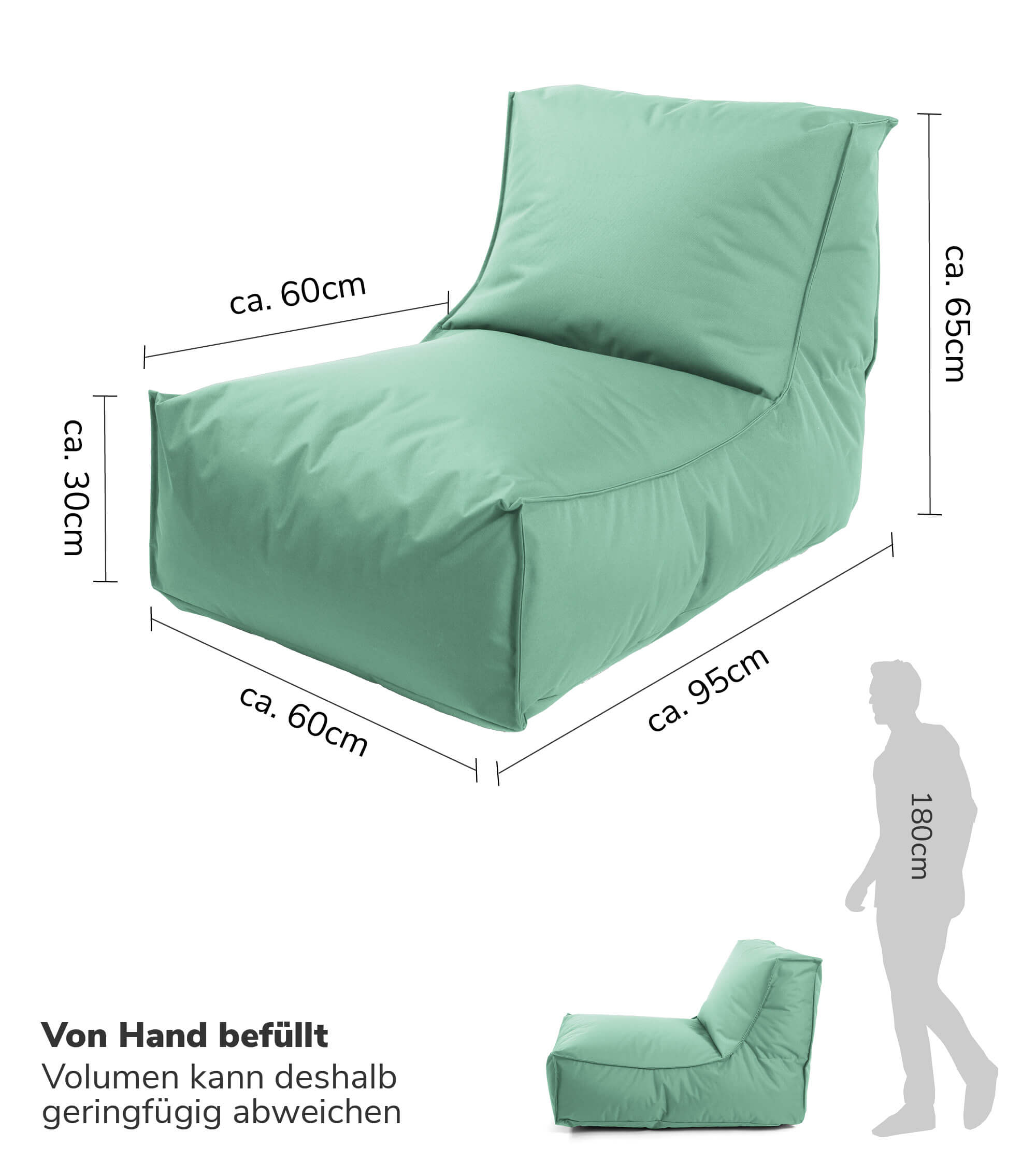 Sitzsack Bodenkissen Relaxliege Bean Bag Liege Sitzbag Sitzkissen