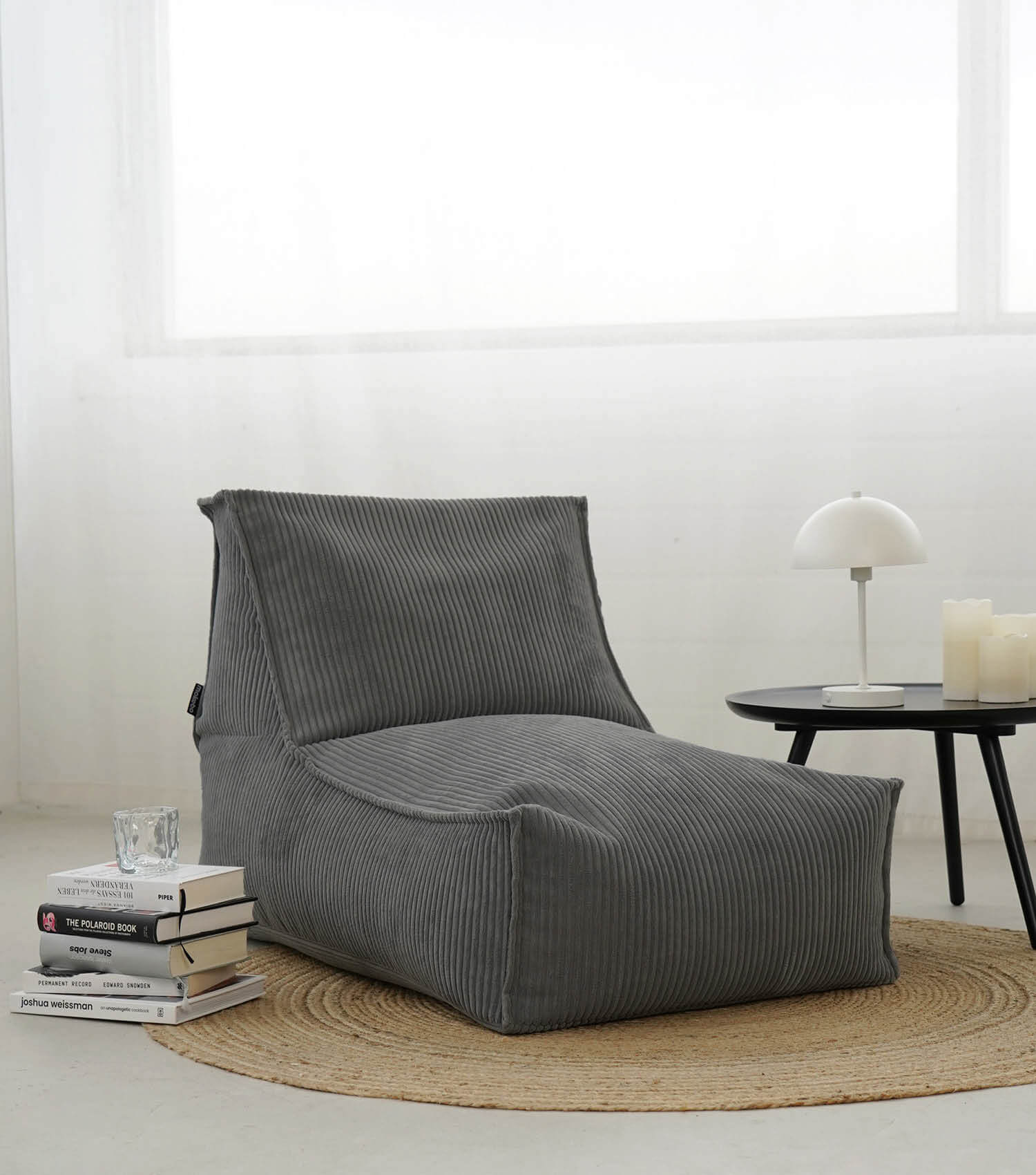 Sitzsack XXL + Pouf für Kinder & Erwachsene mit Füllung 'Der Gelassene'