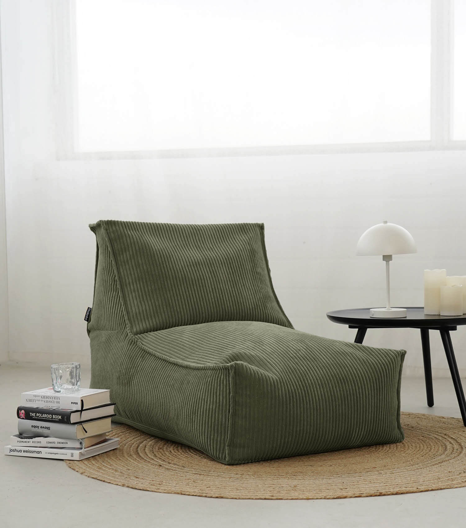 Sitzsack XXL + Pouf für Kinder & Erwachsene mit Füllung 'Der Gelassene'