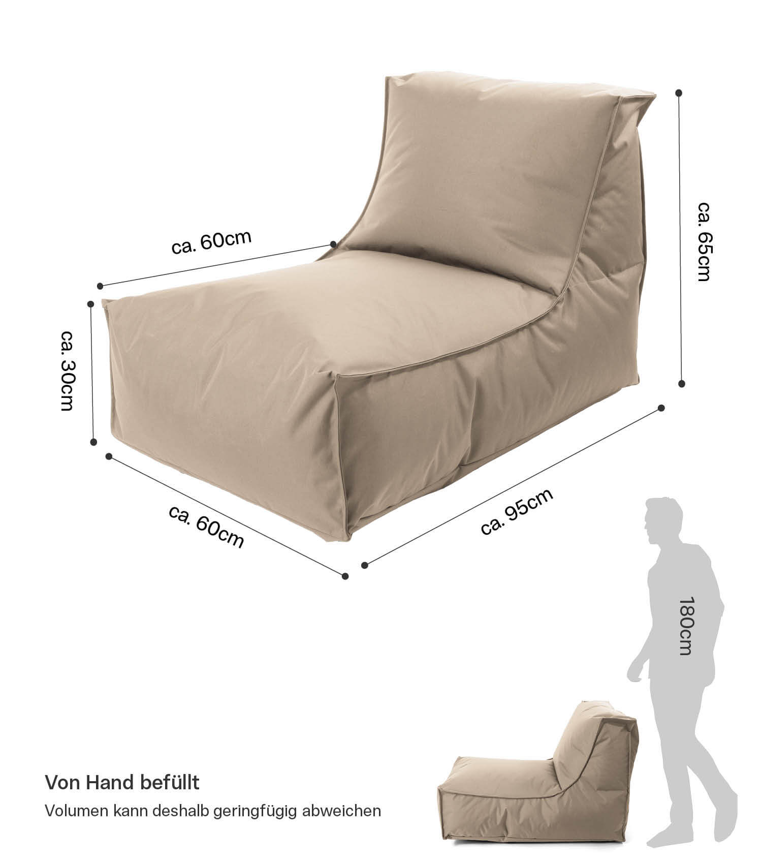 Sitzsack Bodenkissen Relaxliege Bean Bag Liege Sitzbag Sitzkissen