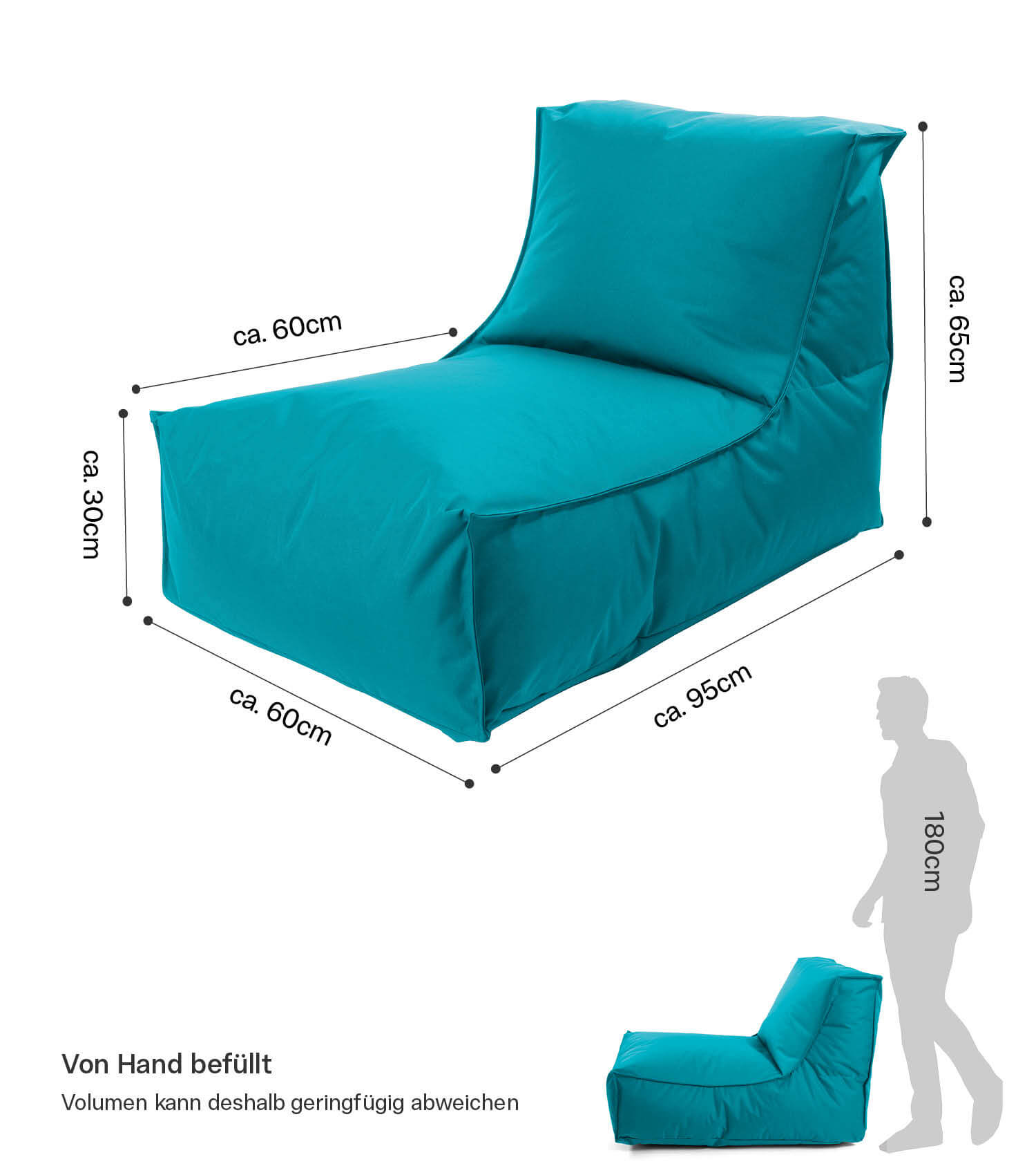 Sitzsack Bodenkissen Relaxliege Bean Bag Liege Sitzbag Sitzkissen