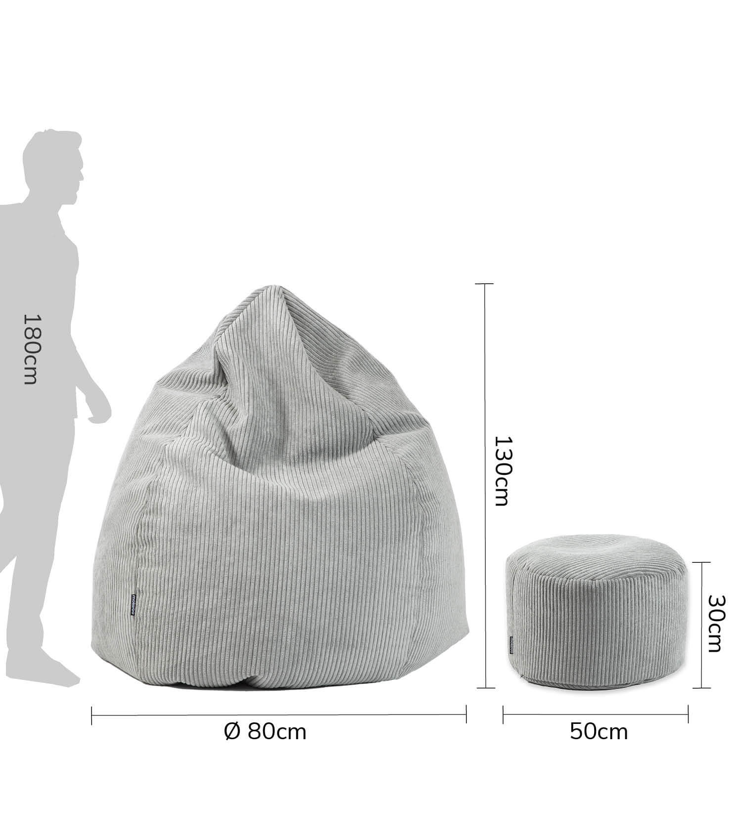 Sitzsack Bean Bag Sitzkissen Cord Bodenkissen BeanBag Sitzsack Kinder