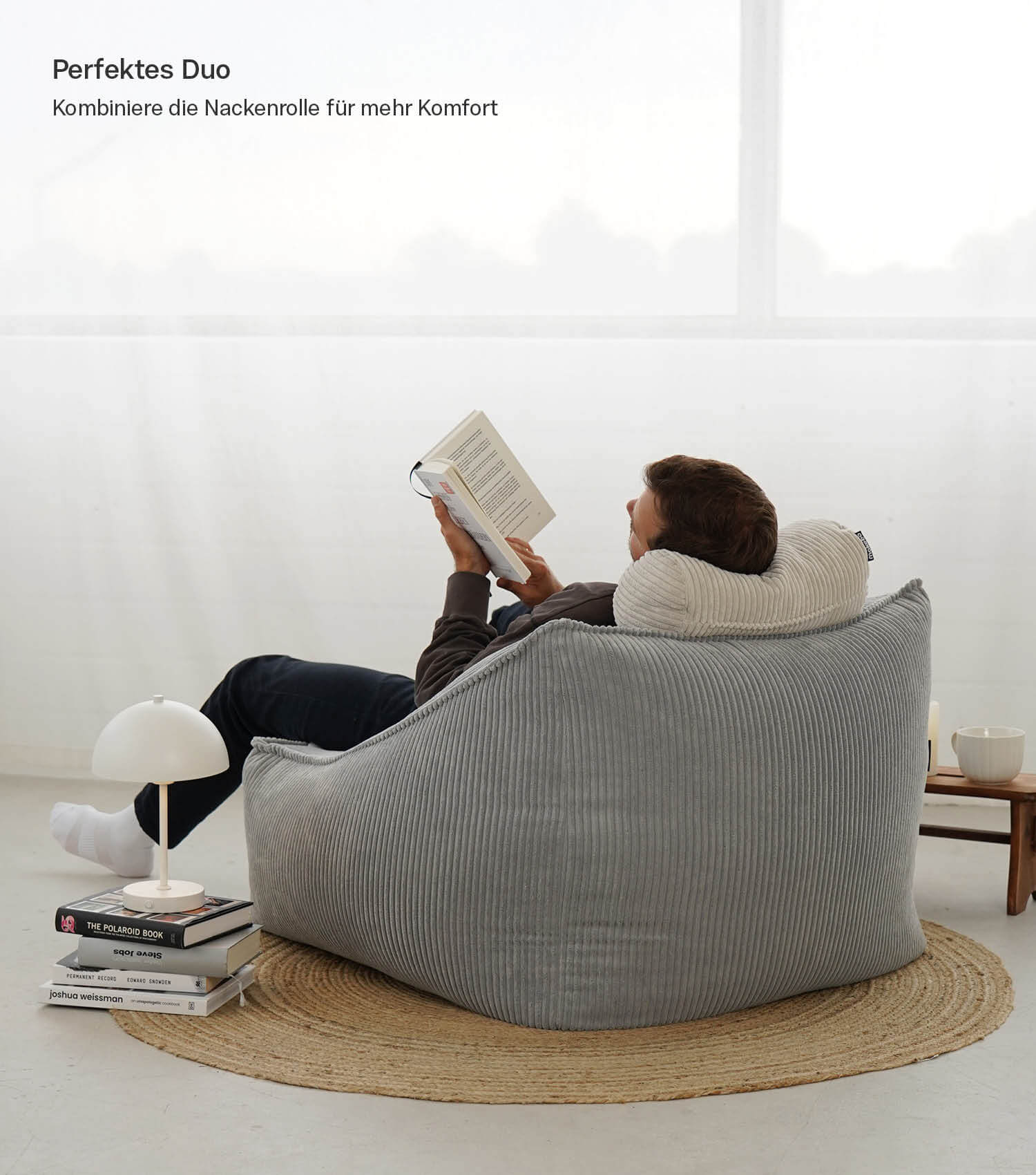 Cord Sessel Lesesessel XXL Sitzsack Sitzsack Cord Bean Bag Armlehnen