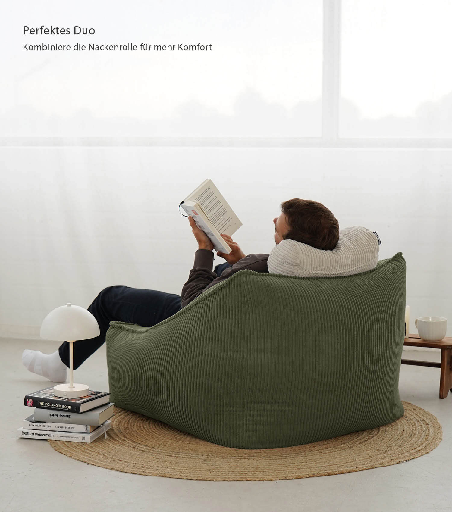 Cord Sessel Lesesessel XXL Sitzsack Sitzsack Cord Bean Bag Armlehnen