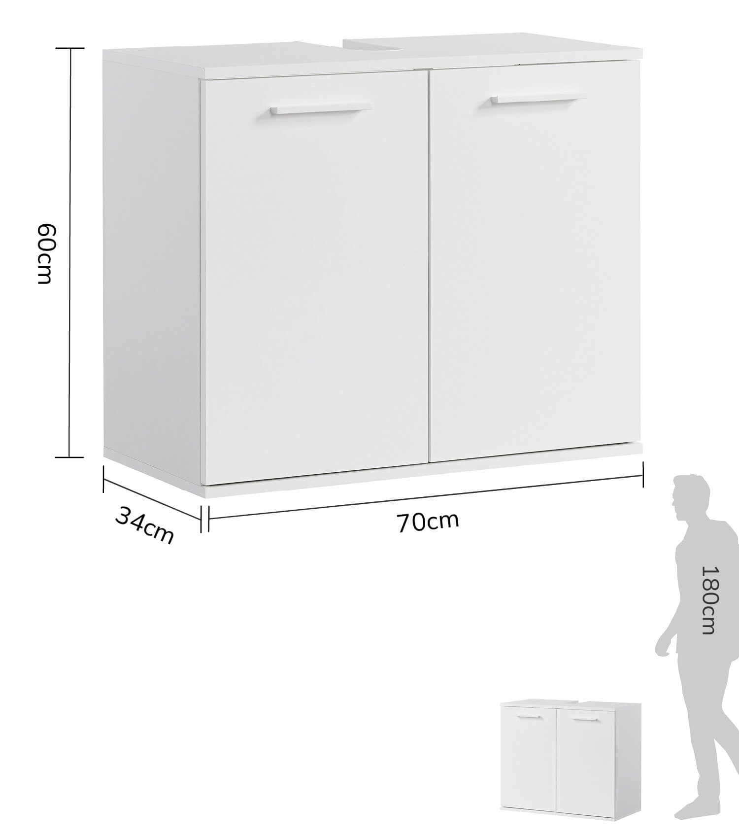 Waschbeckenunterschrank Waschtischunterschrank Unterschrank Badschrank