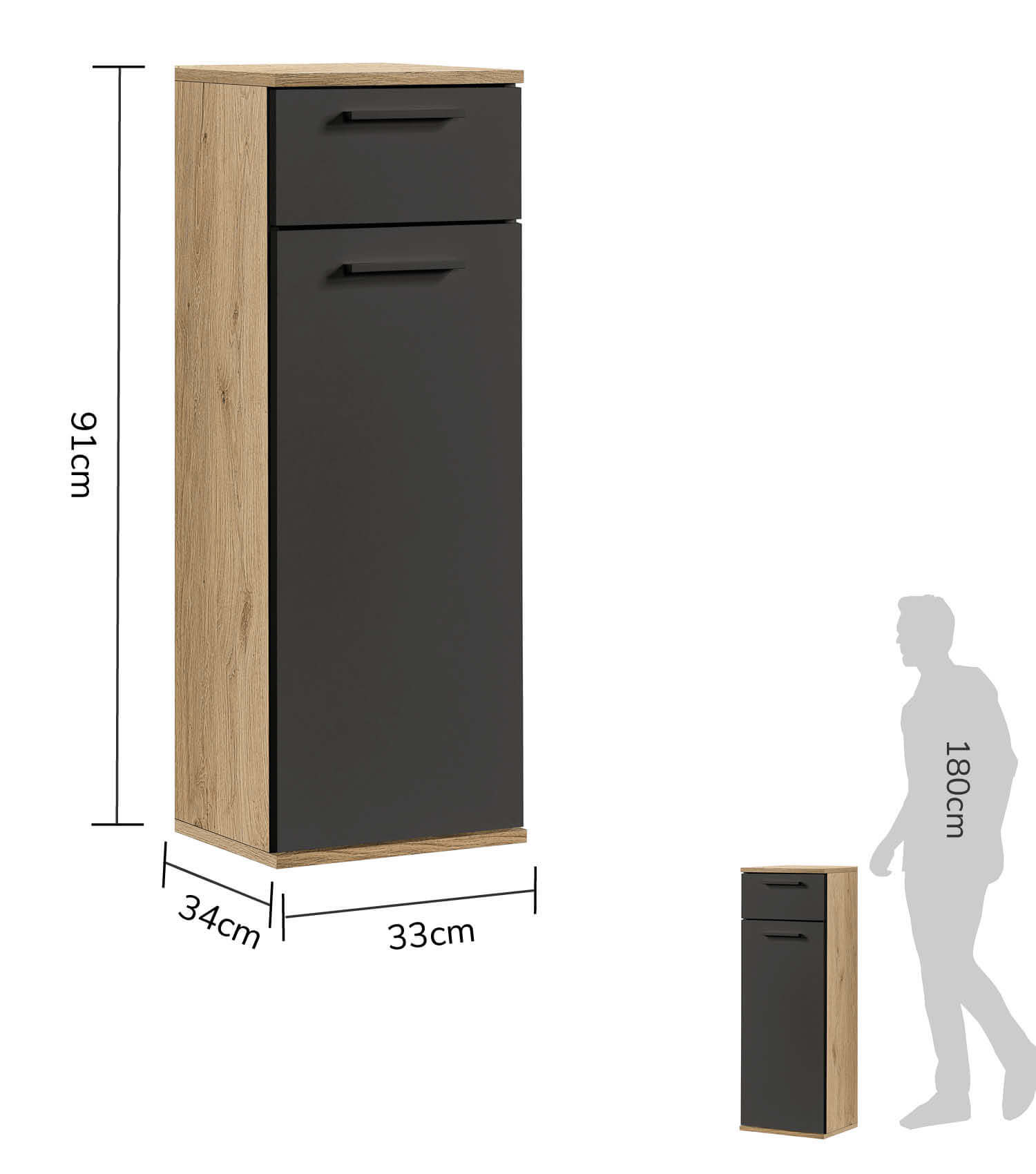 Bad-Beistellschrank Badschrank Badezimmerschrank Beistellschrank Badregal