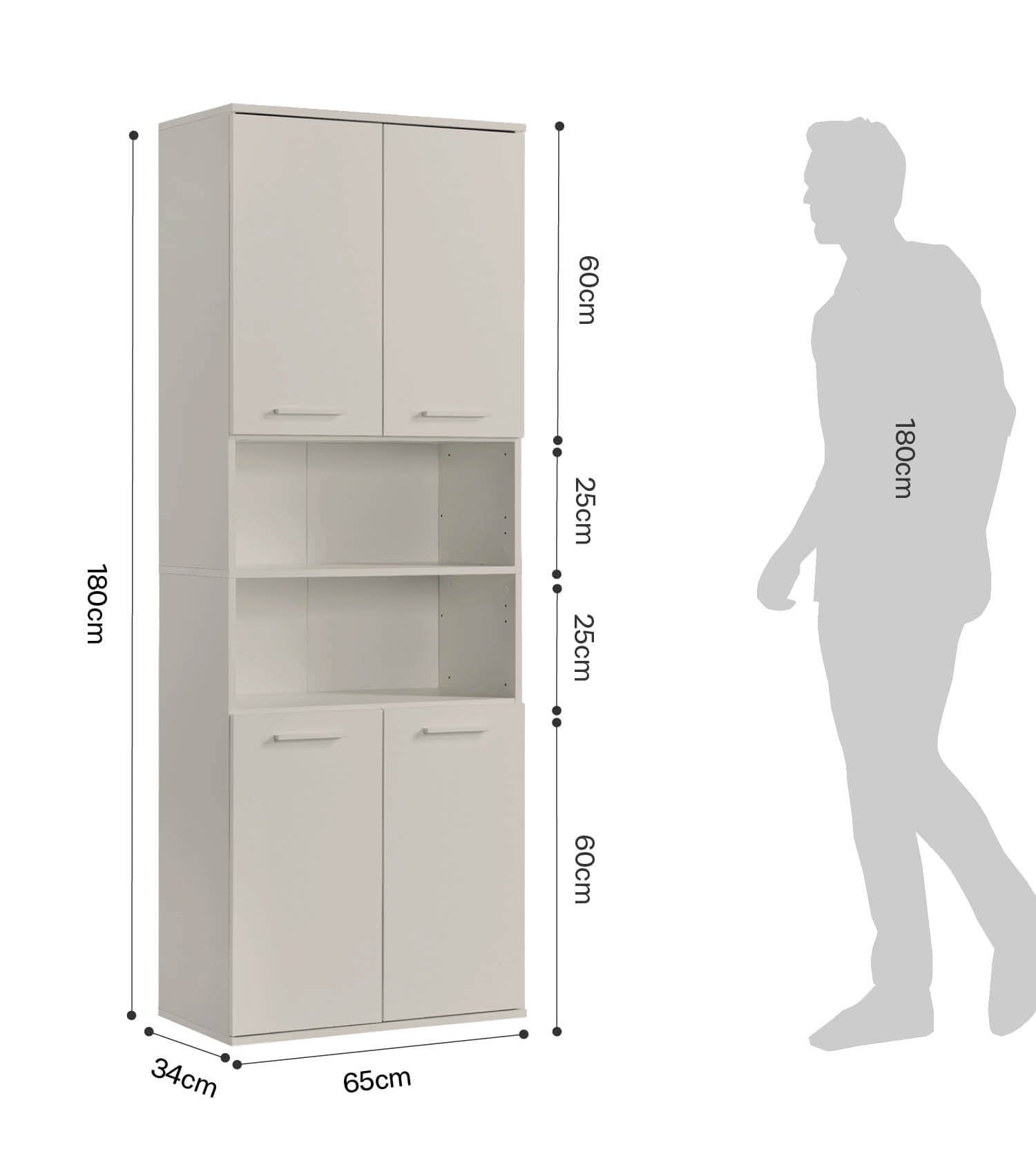 Bad-Hochschrank Badezimmerschrank Badschrank Badezimmerregal Schrank