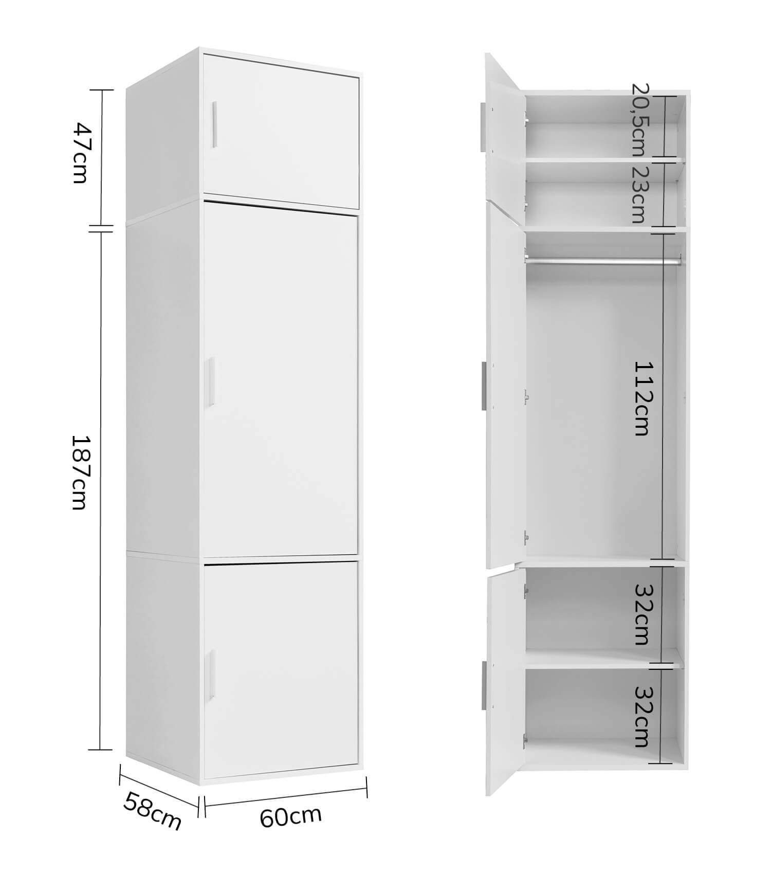 Kleiderschrank Garderobenschrank Schlafzimmerschrank Schrank
