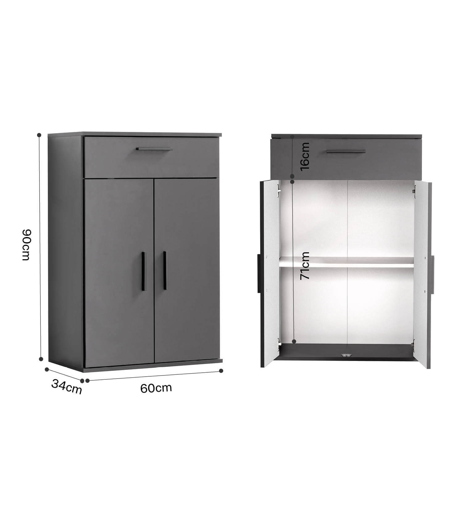 Mehrzweckschrank + Schubladen 'Der Praktische' Aktenschrank Schuhschrank