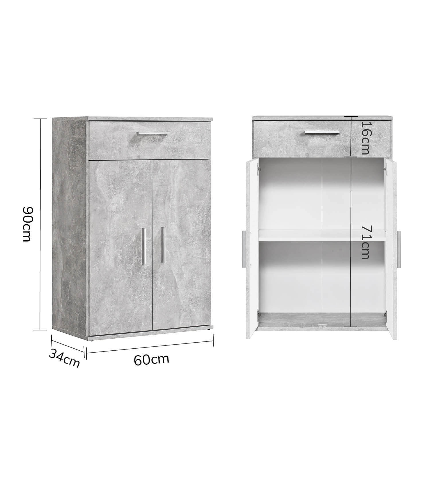 Mehrzweckschrank + Schubladen 'Der Praktische' Aktenschrank Schuhschrank
