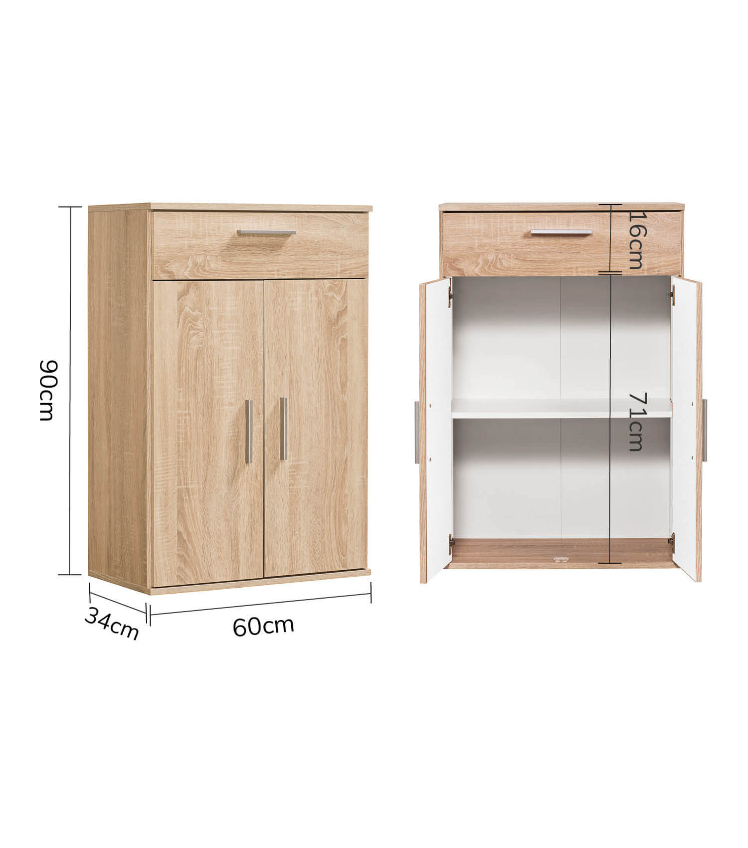 Mehrzweckschrank + Schubladen 'Der Praktische' Aktenschrank Schuhschrank