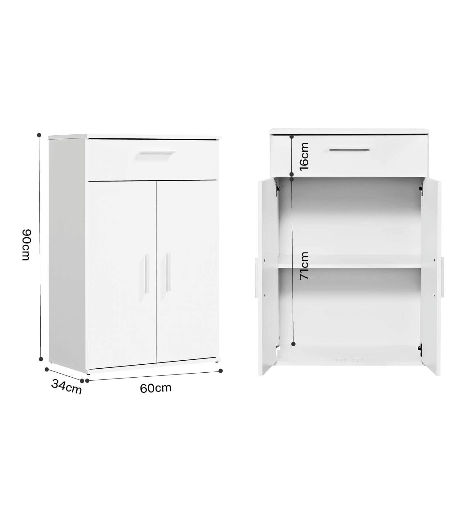 Mehrzweckschrank + Schubladen 'Der Praktische' Aktenschrank Schuhschrank