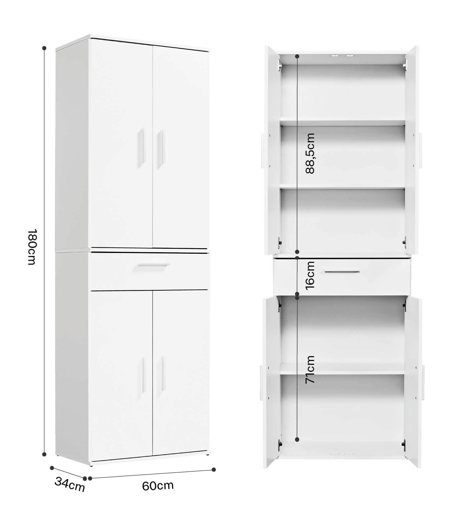 Mehrzweckschrank + Schubladen 'Der Praktische' Aktenschrank Schuhschrank