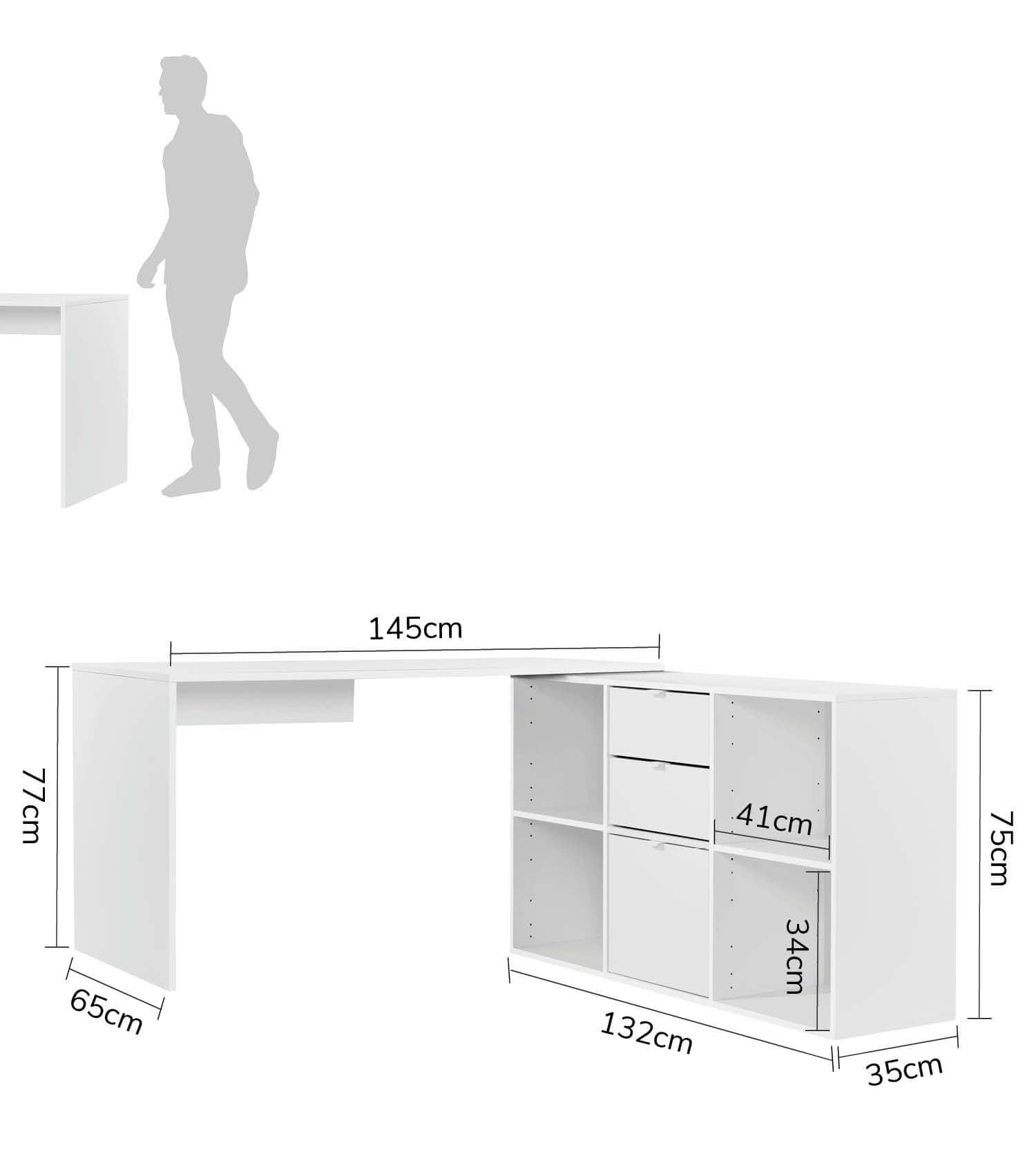 Schreibtisch Eckschreibtisch Computertisch Kinderschreibtisch PC Tisch