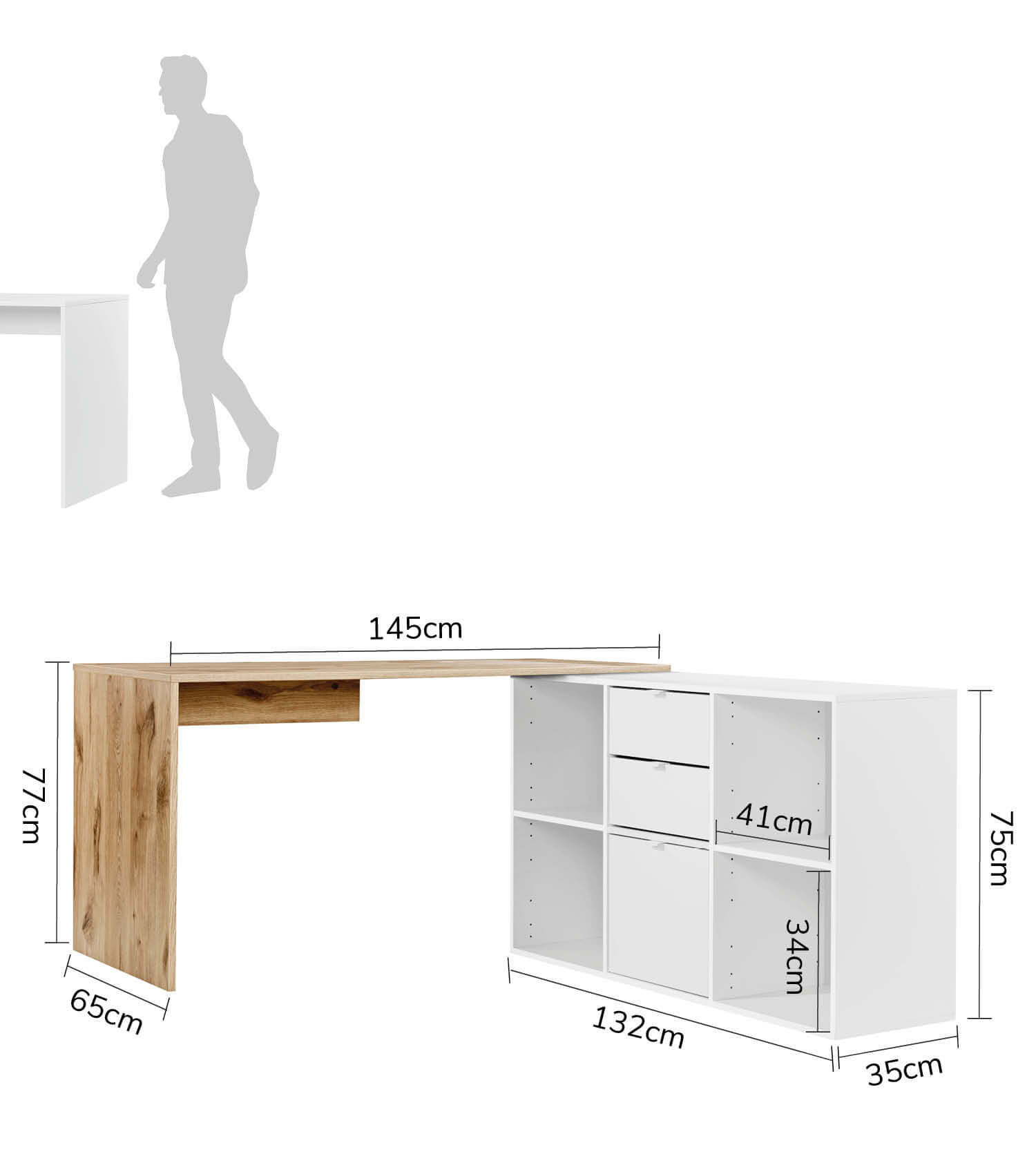 Schreibtisch Eckschreibtisch Computertisch Kinderschreibtisch PC Tisch