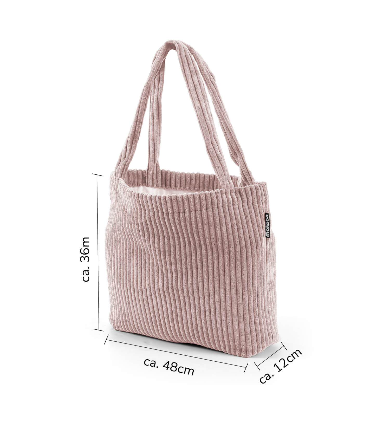 Tasche Cord Shopper Tote Bag Umhängetasche Einkaufstasche Beutel