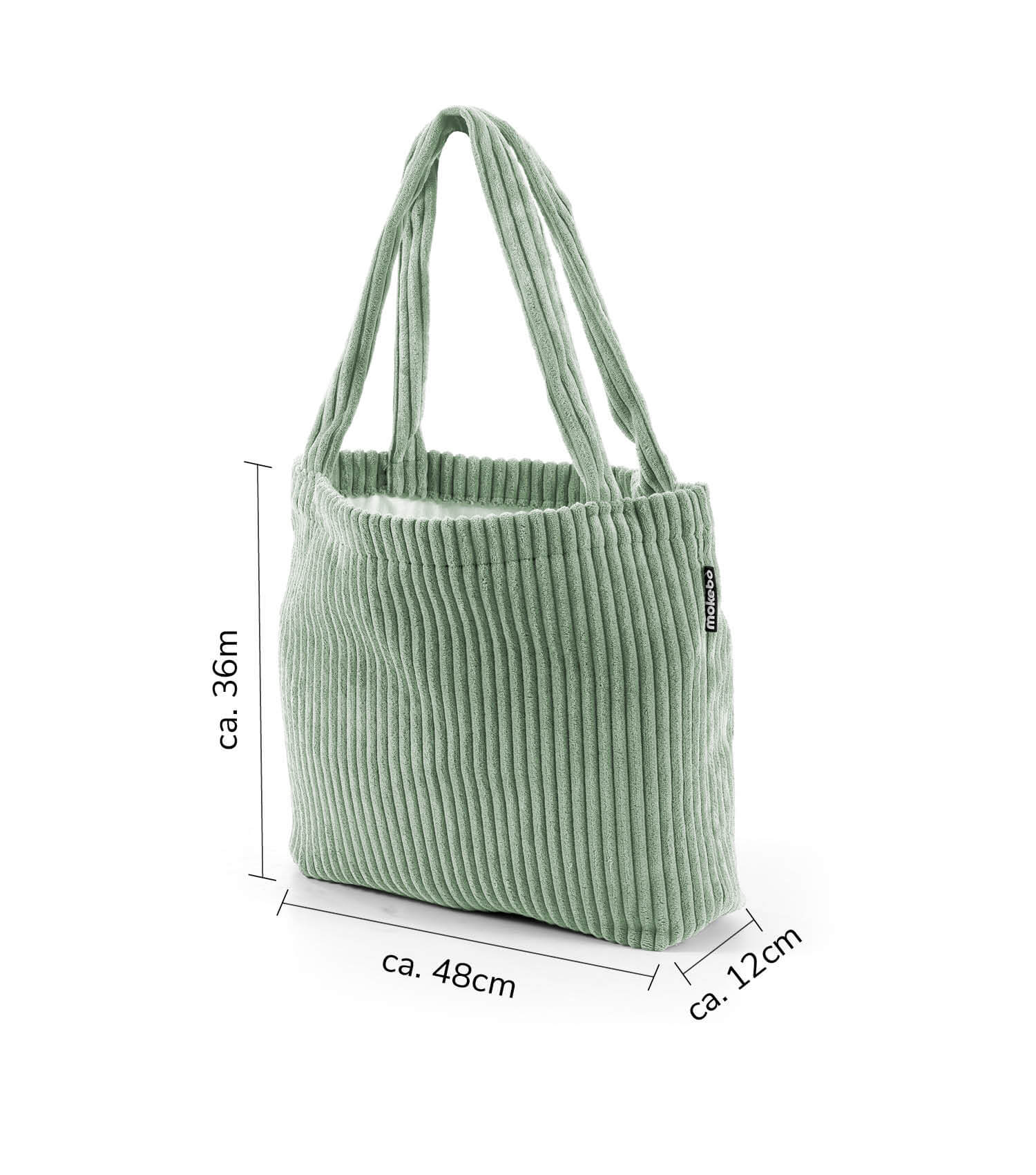 Tasche Cord Shopper Tote Bag Umhängetasche Einkaufstasche Beutel