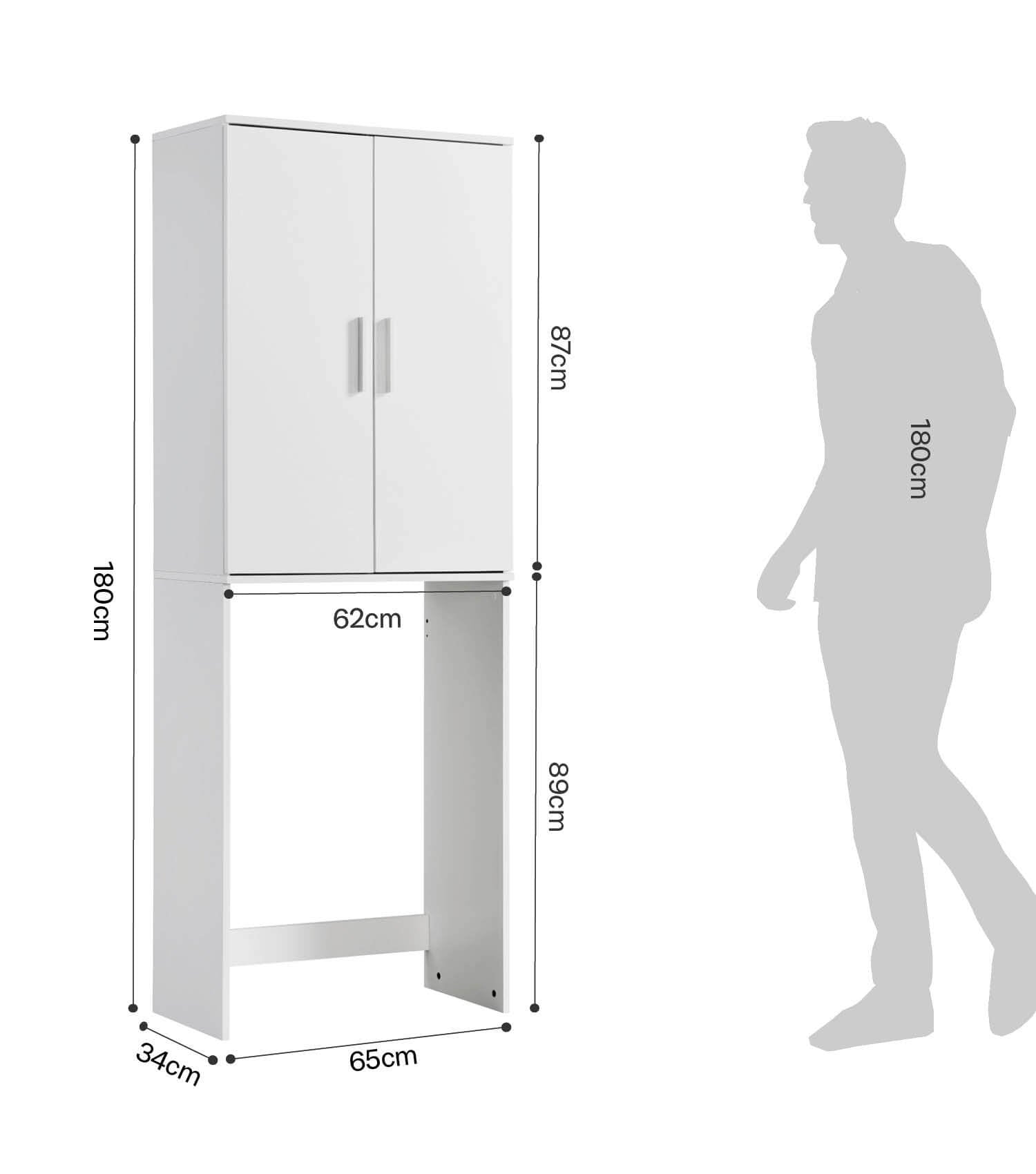 Waschmaschinenschrank Überbauschrank Toilettenregal Badregal Überbau