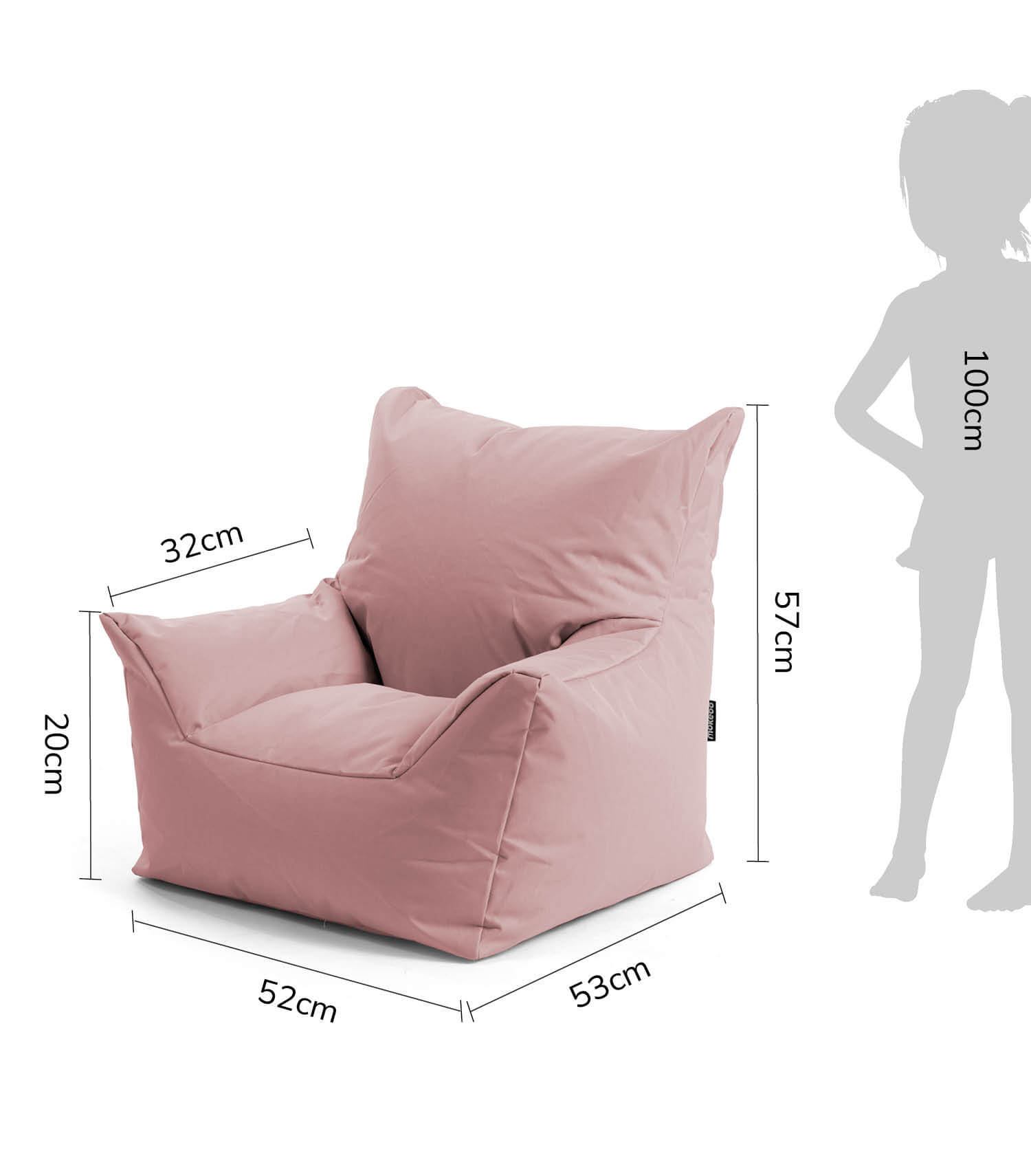 Kinder Sitzack Cord Kindersessel Lesesessel Bodenkissen Kindersitzsack Outdoorsitzsack