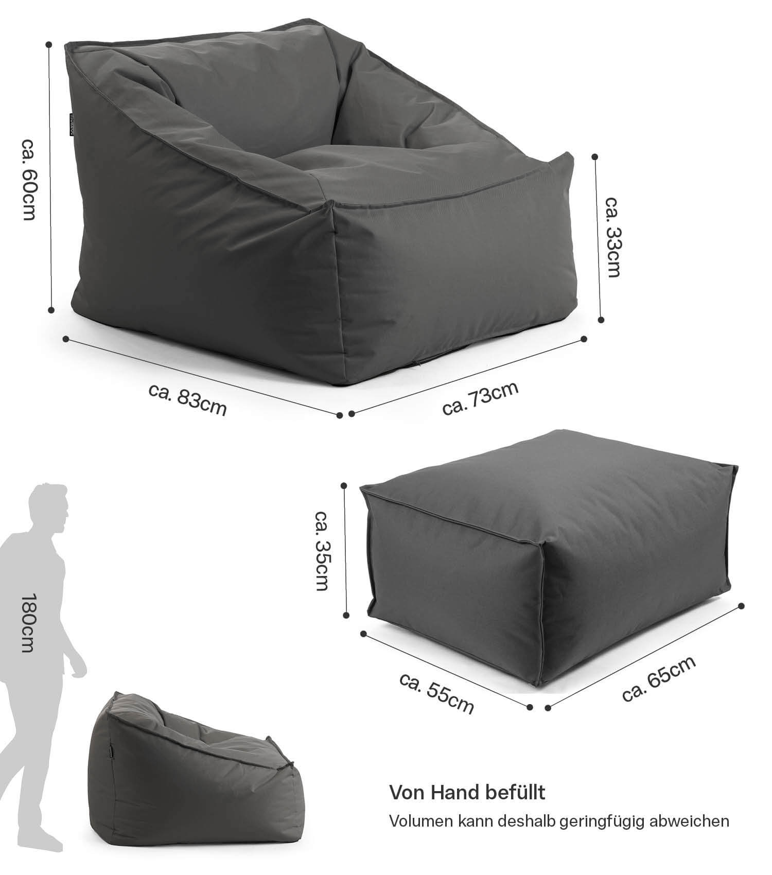 Sitzsack Bodenkissen Relaxliege Bean Bag Liege Sitzbag Sitzkissen