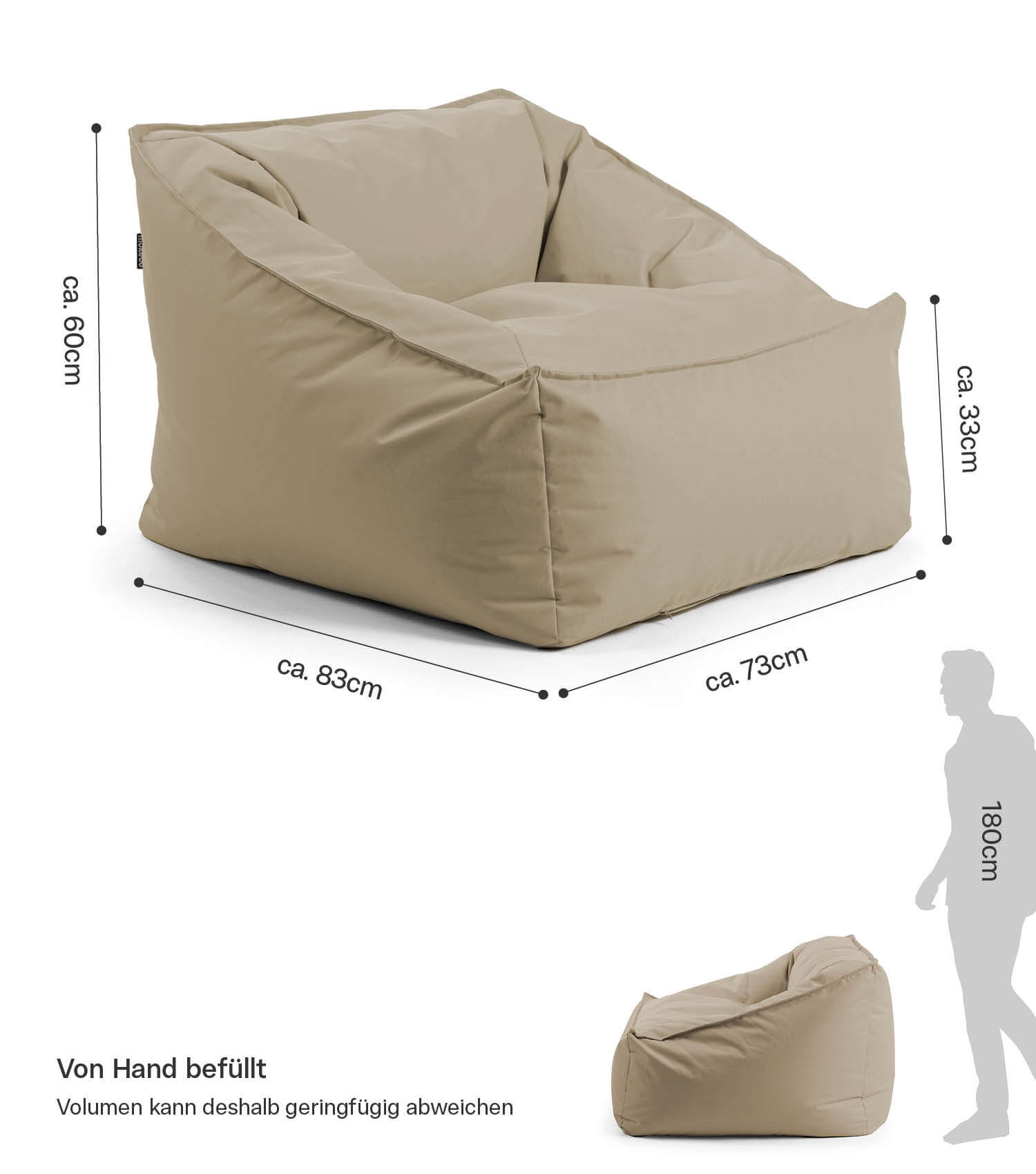 Sitzsack Bodenkissen Relaxliege Bean Bag Liege Sitzbag Sitzkissen