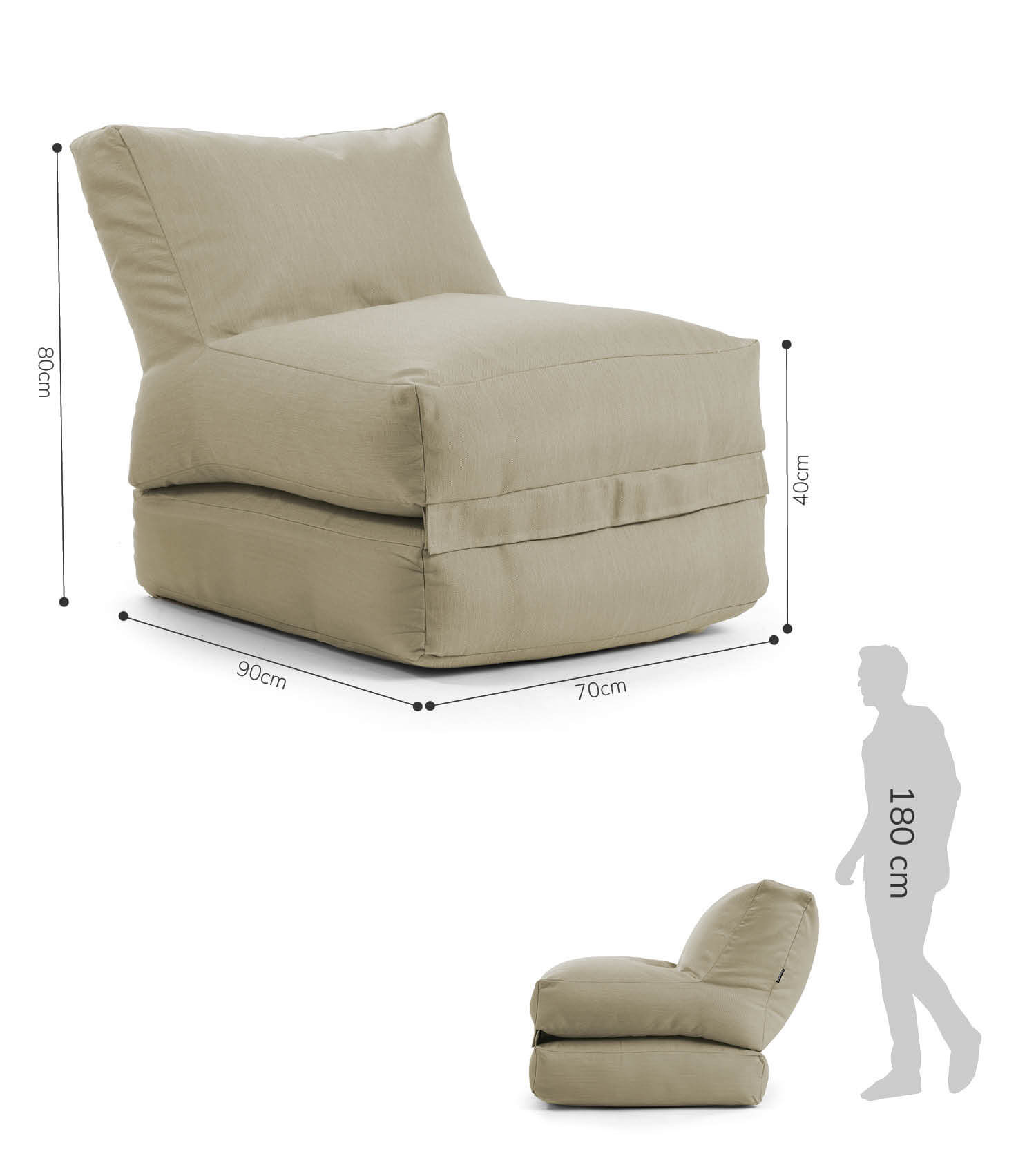 Sitzsack Bodenkissen Relaxliege Bean Bag Liege Sitzbag Sitzkissen