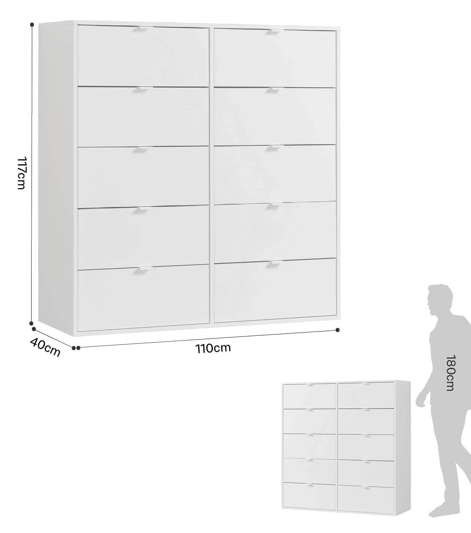 Kommode Schubladenkommode Sideboard Anrichte Nachttisch Highboard