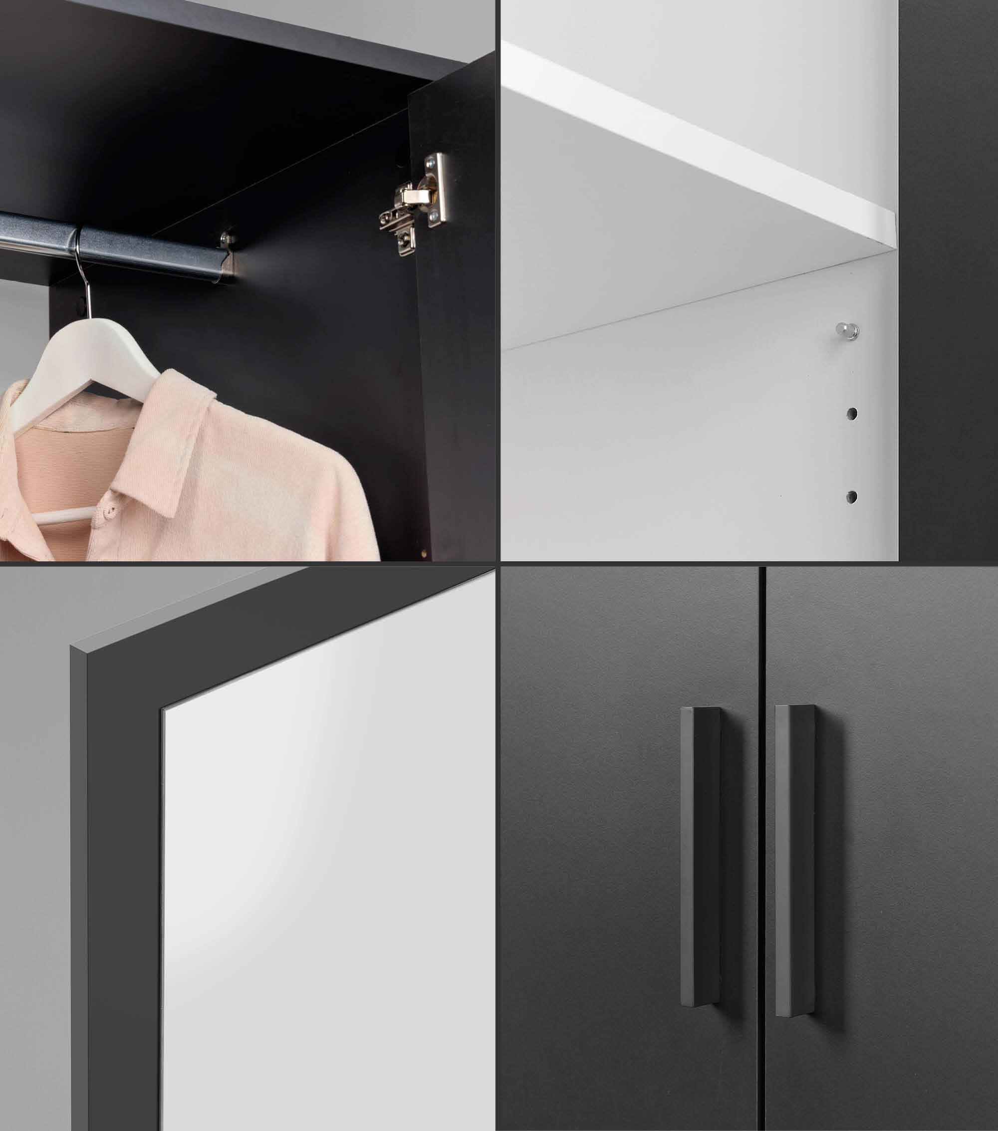 Kleiderschrank Garderobenschrank Schlafzimmerschrank Flurschrank