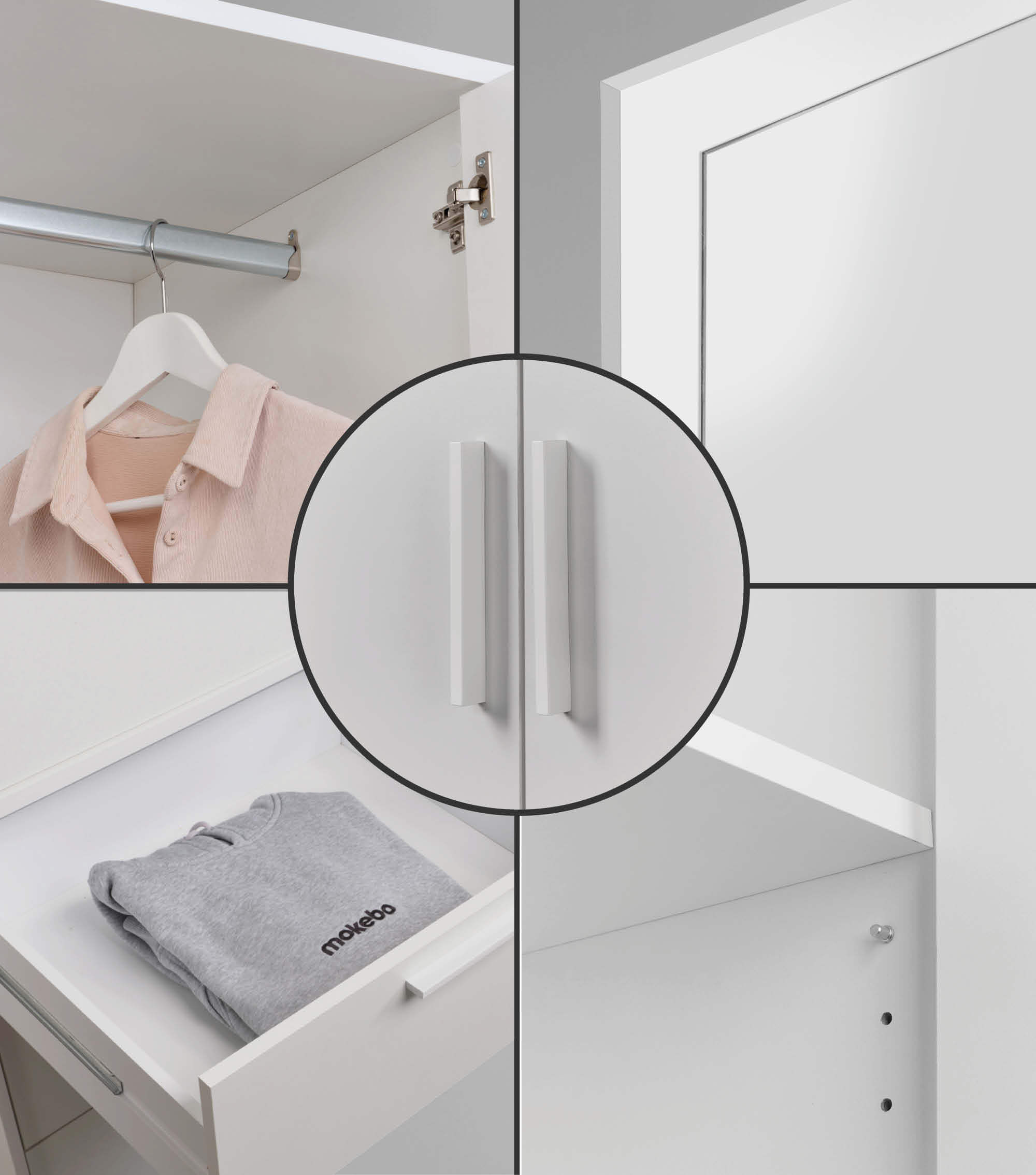 Kleiderschrank Garderobenschrank Schlafzimmerschrank Flurschrank