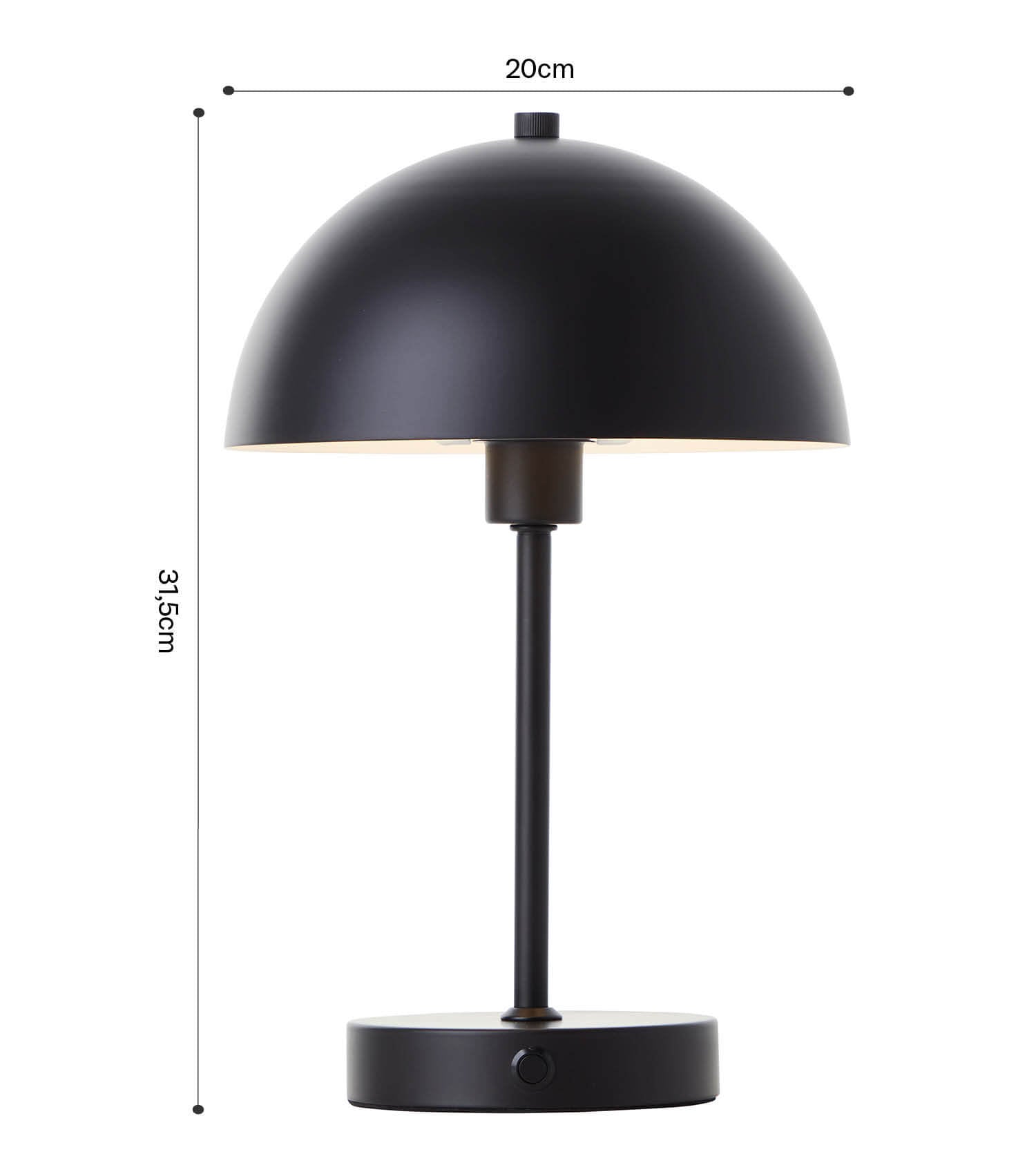 Tischlampe kabellos Akku Tischleuchte dimmbar aufladbar Nachttischlampe