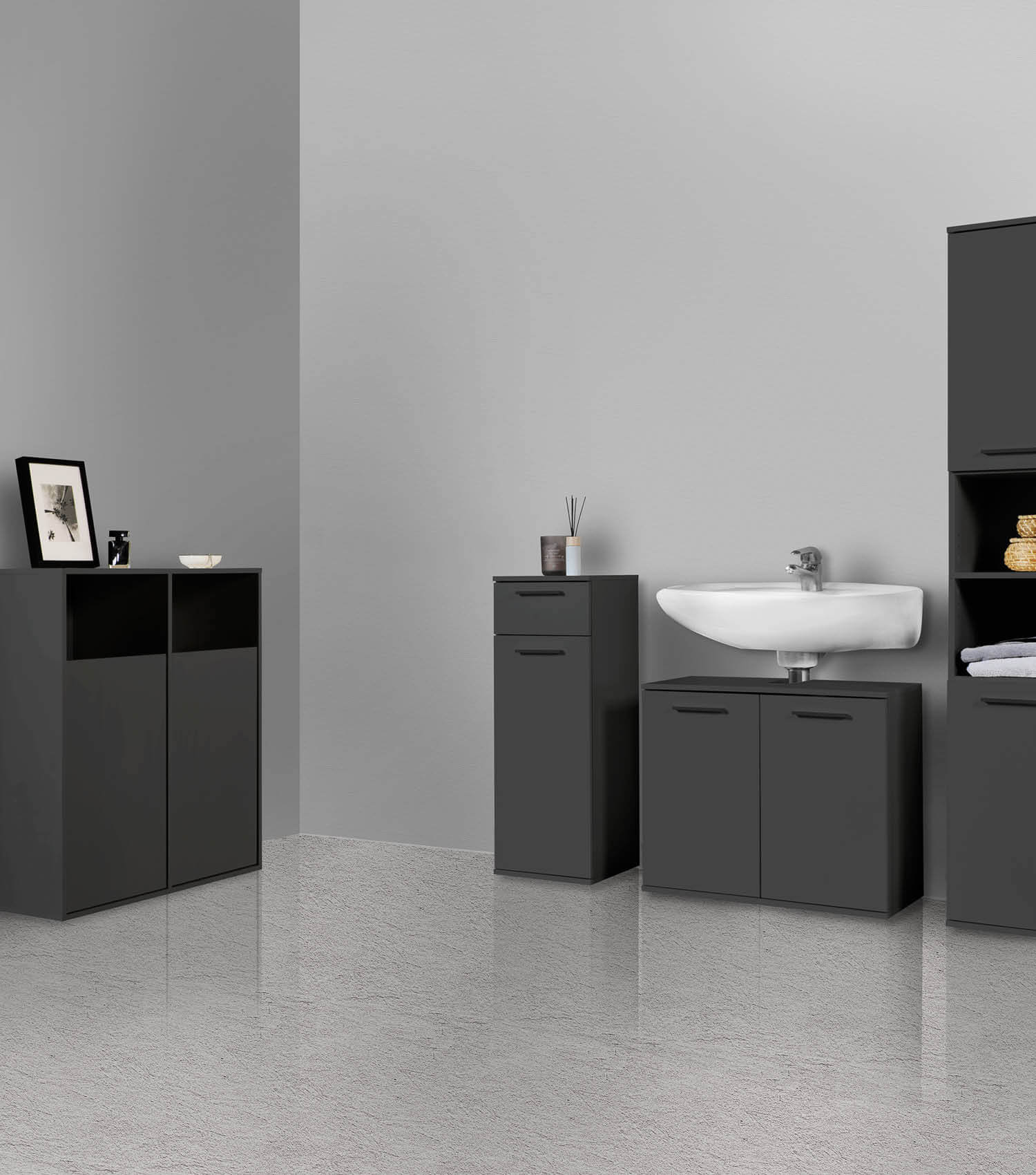 Wäscheschrank Wäschesammler Wäschekorb Holz Wäschetrenner Wäschebox