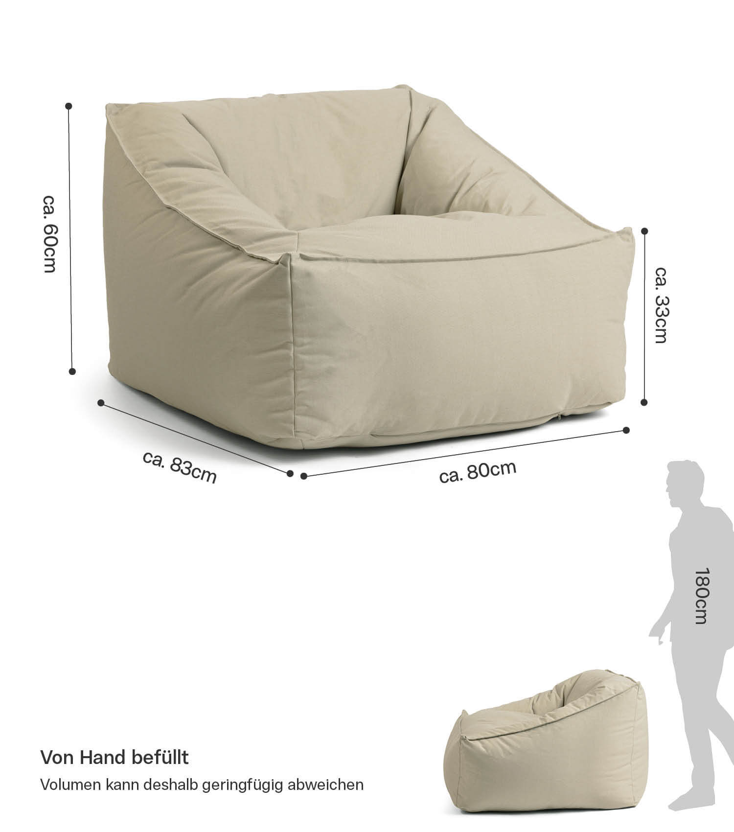 Sitzsack Bodenkissen Relaxliege Bean Bag Liege Sitzbag Sitzkissen