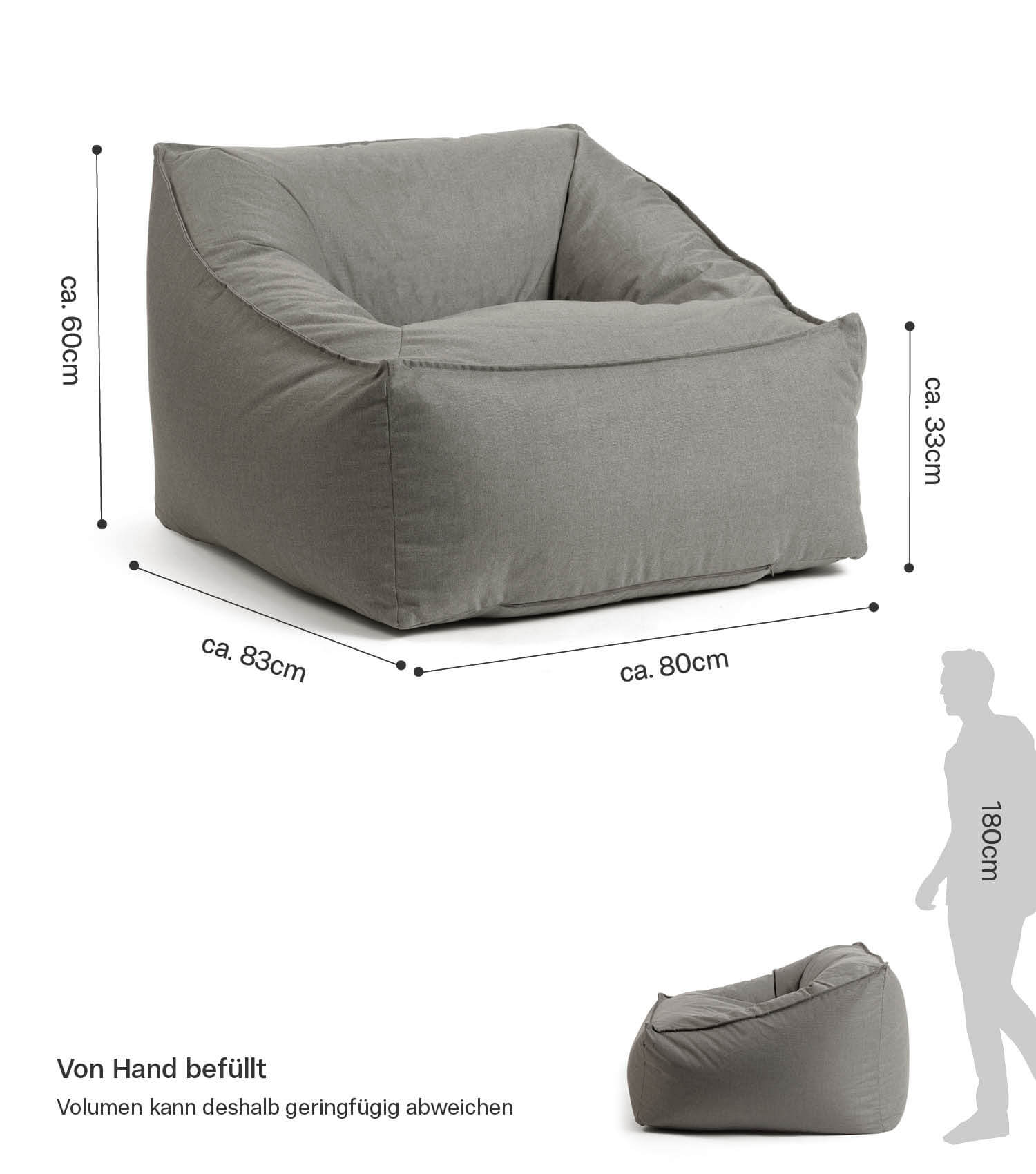 Sitzsack Bodenkissen Relaxliege Bean Bag Liege Sitzbag Sitzkissen