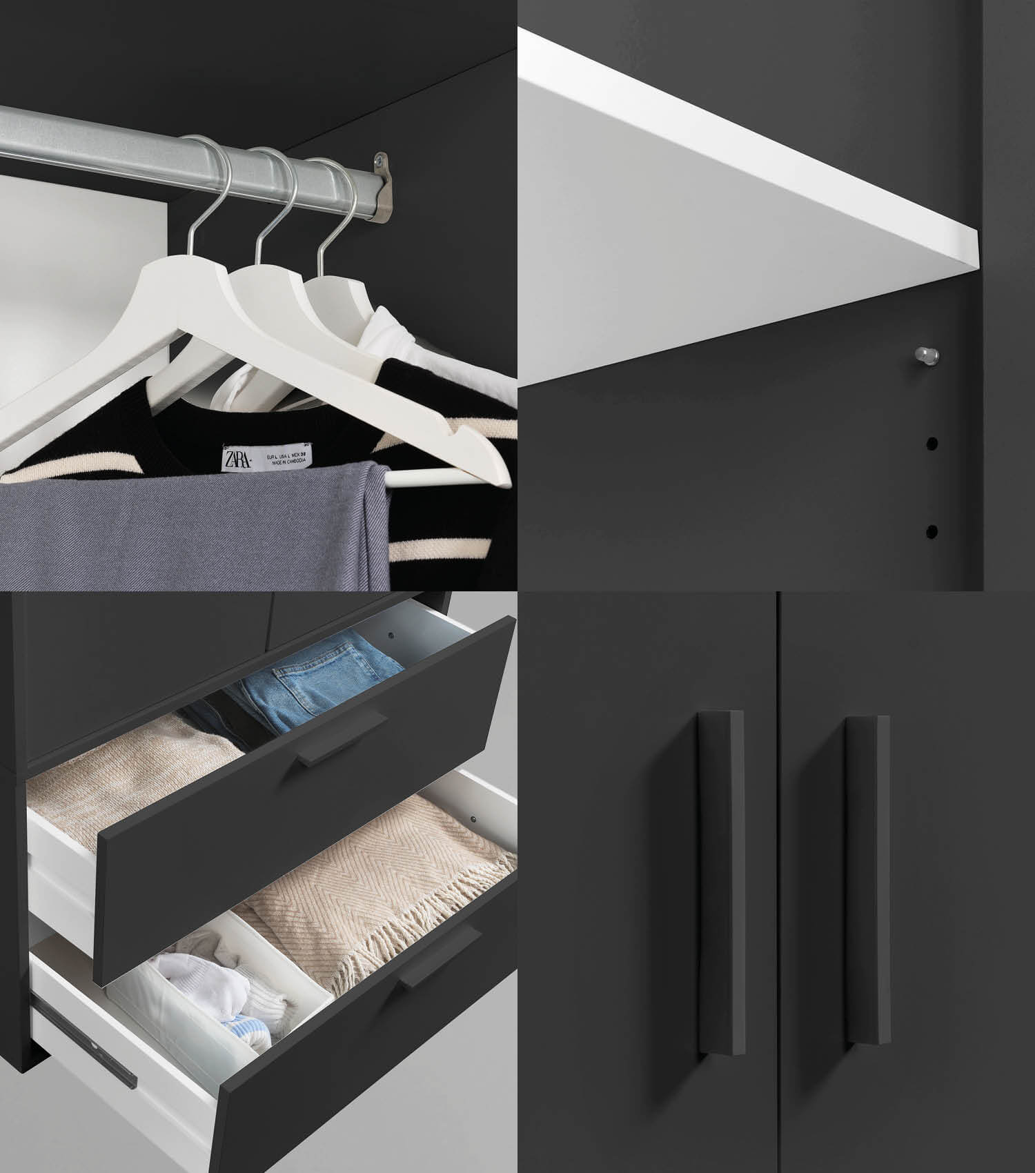 Kleiderschrank Kinderkleiderschrank Garderobenschrank Schlafzimmerschrank