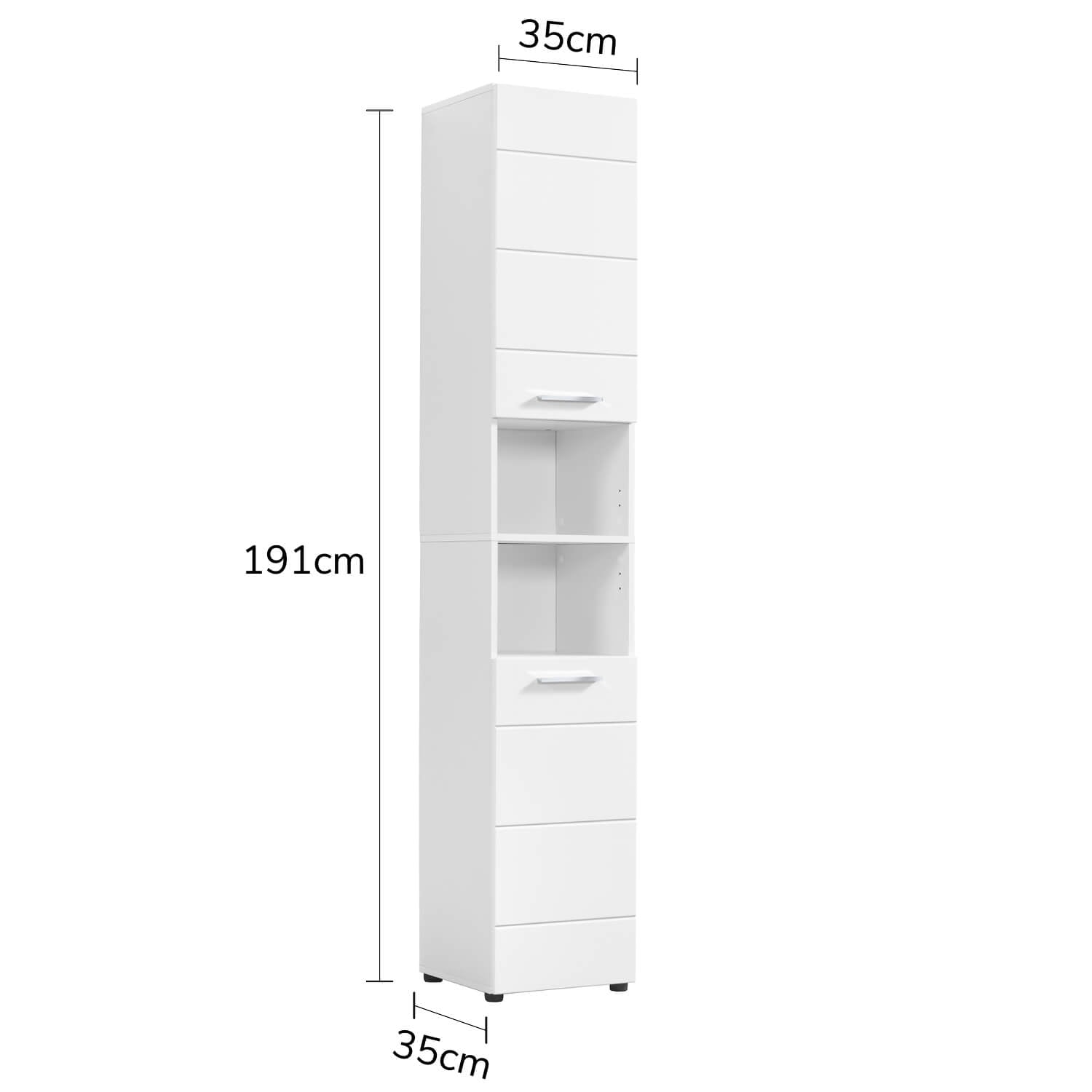 Bad-Hochschrank Badezimmerschrank Badschrank Badezimmerregal Schrank