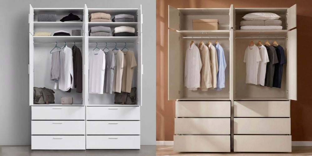 Der große mokebo Kleiderschrank – Vergleich: 'Robe' oder 'Grid'?